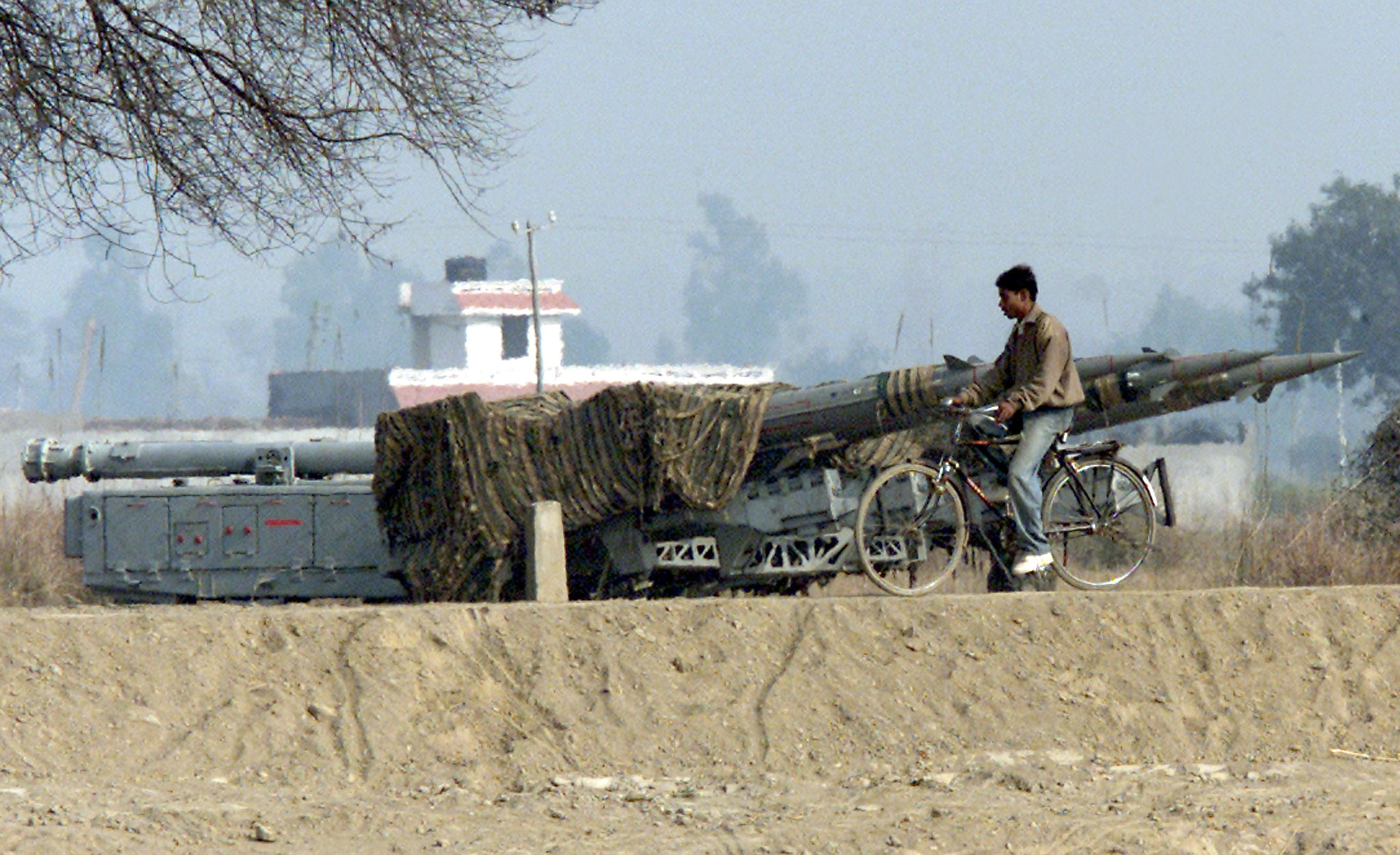 Pakistani officials said the missile was unarmed and had crashed near the country's eastern city of Mian Channu, about 500 km (310 miles) from capital Islamabad [File: Kamal Kishore/Reuters]