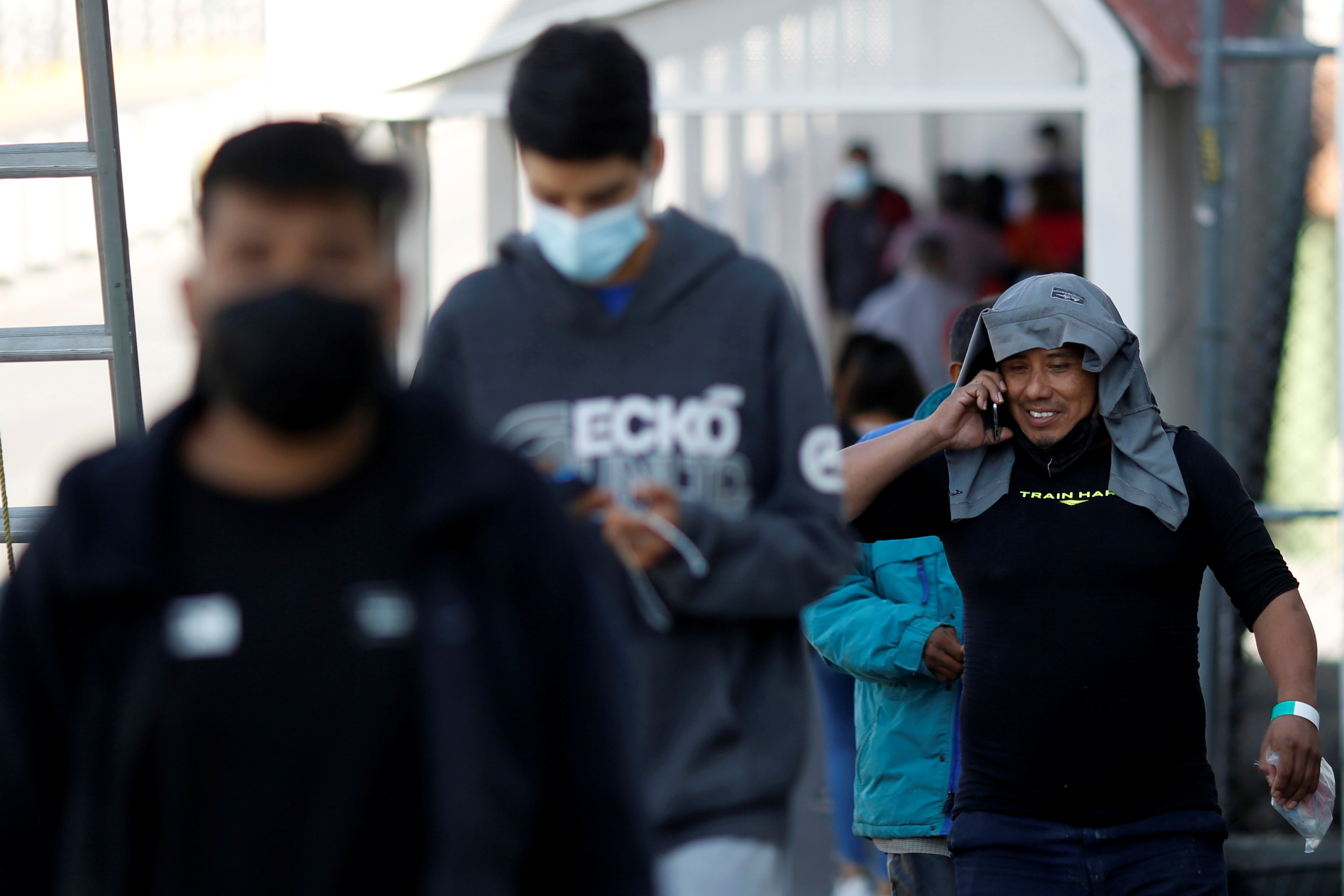 Migrants at US-Mexico border