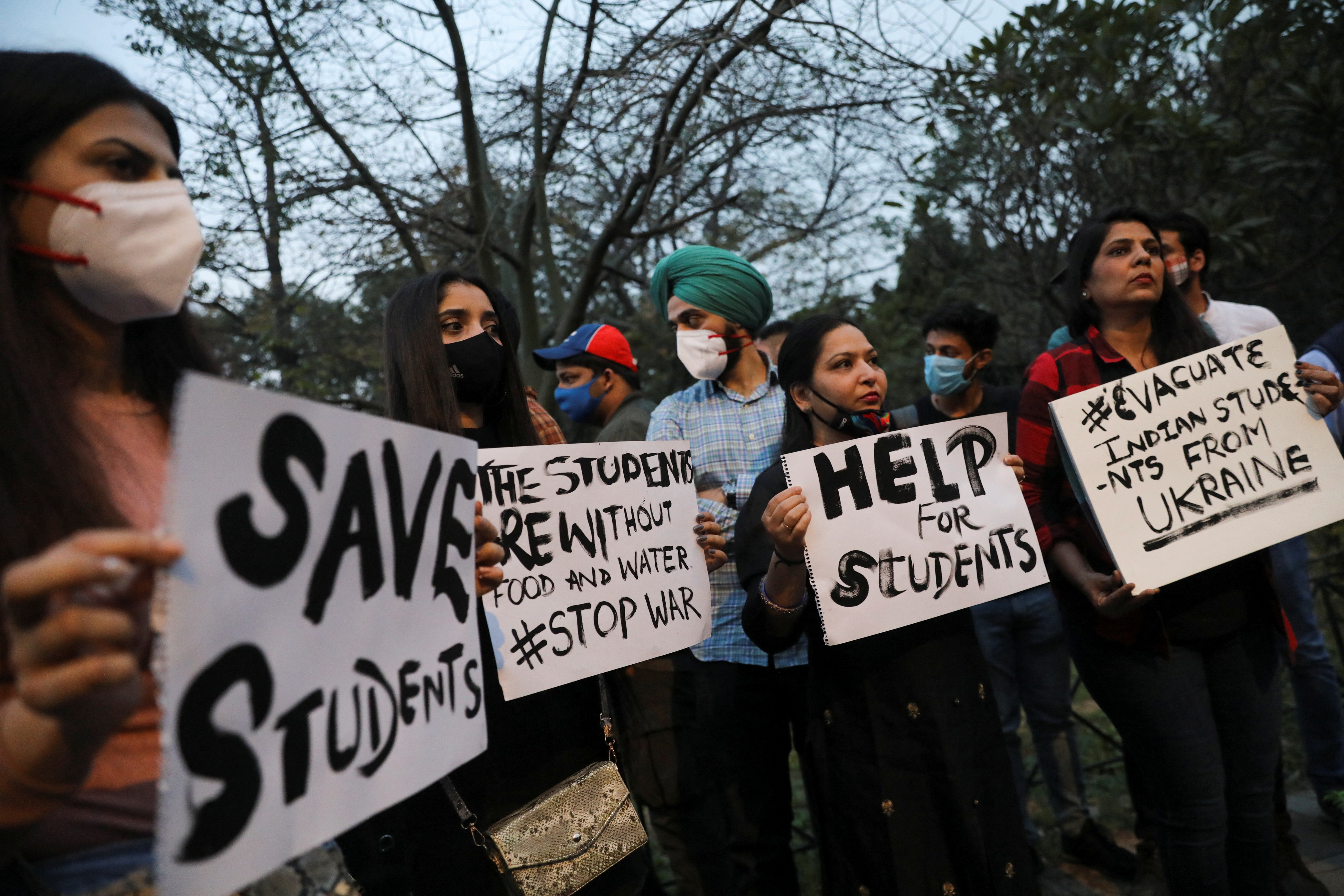 Family and friends of Indian students stuck in Ukraine