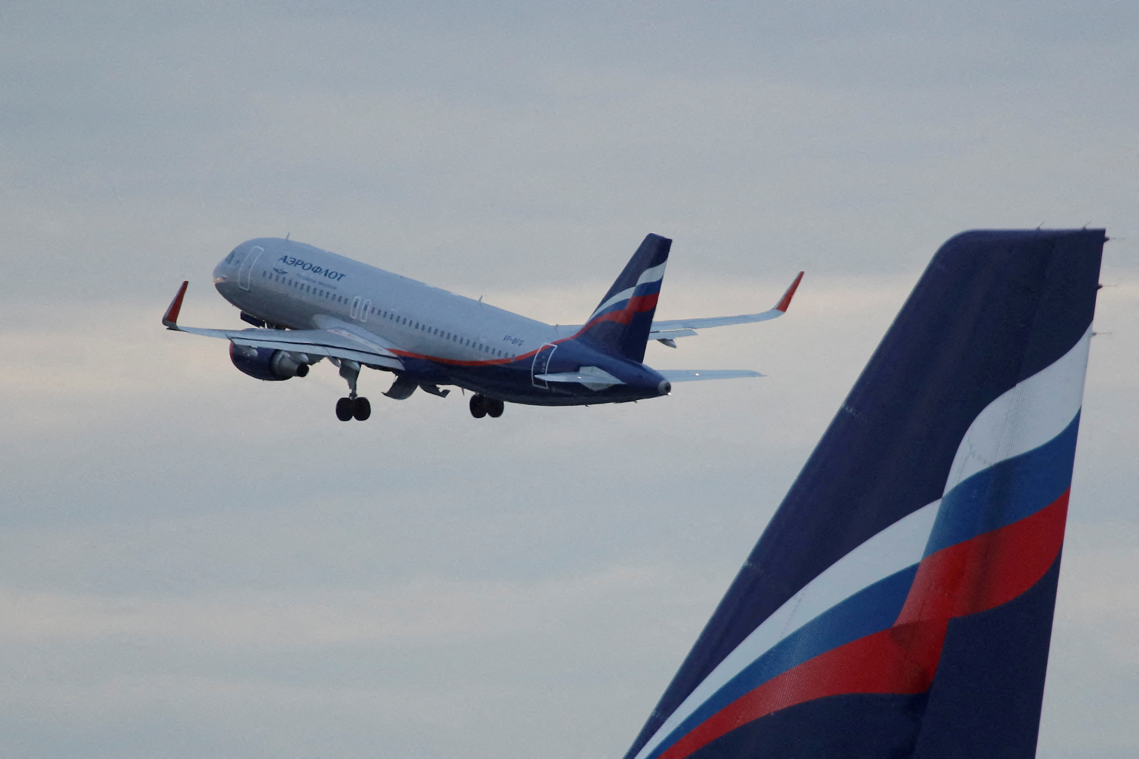 An Aeroflot Airbus A320-200 aircraft takes off at Sheremetyevo International Airport outside Moscow, Russia, June 10, 2018.