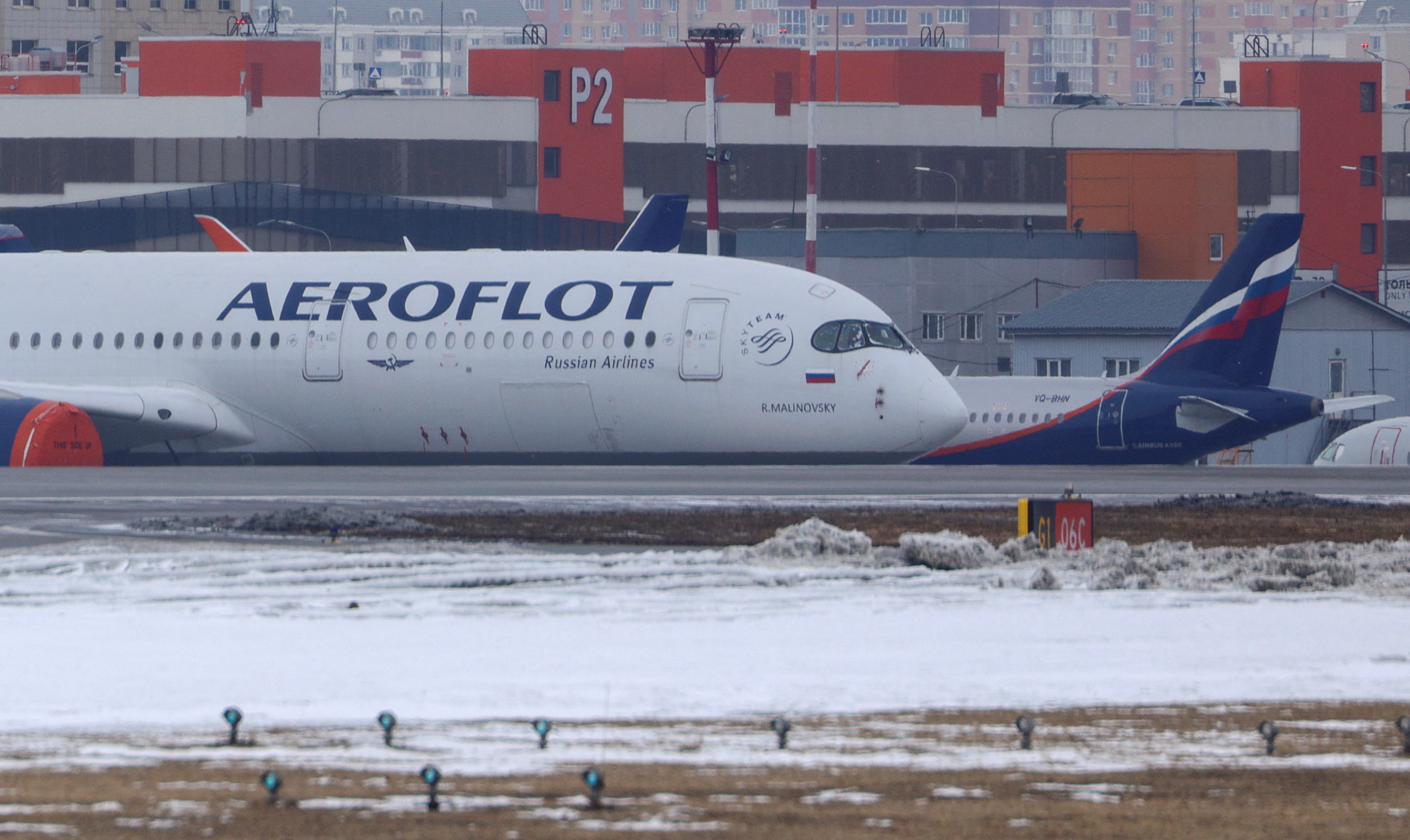 An Aeroflot plane