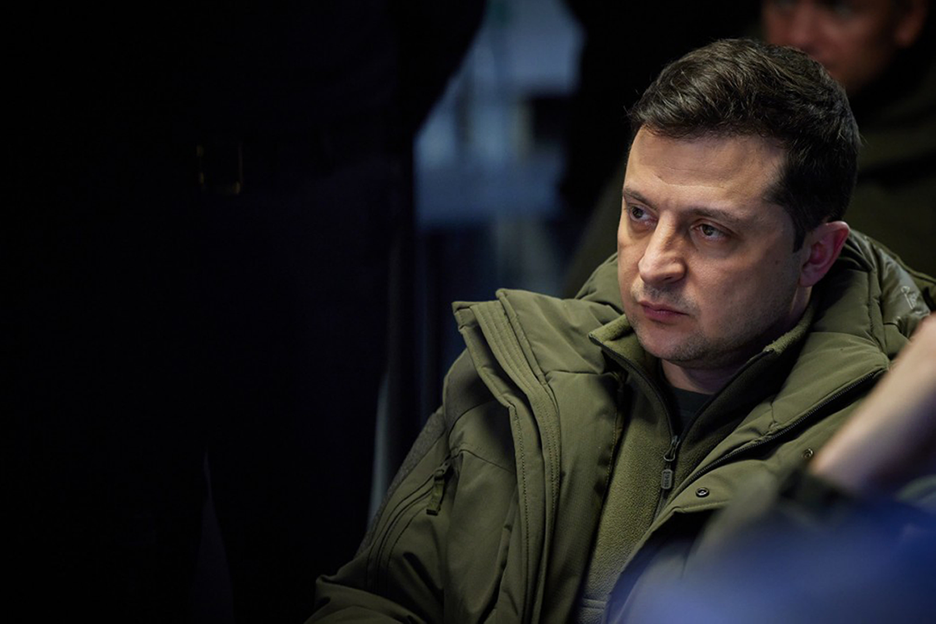 President Volodymyr Zelenskyy attends the drills of the Ministry of Internal Affairs