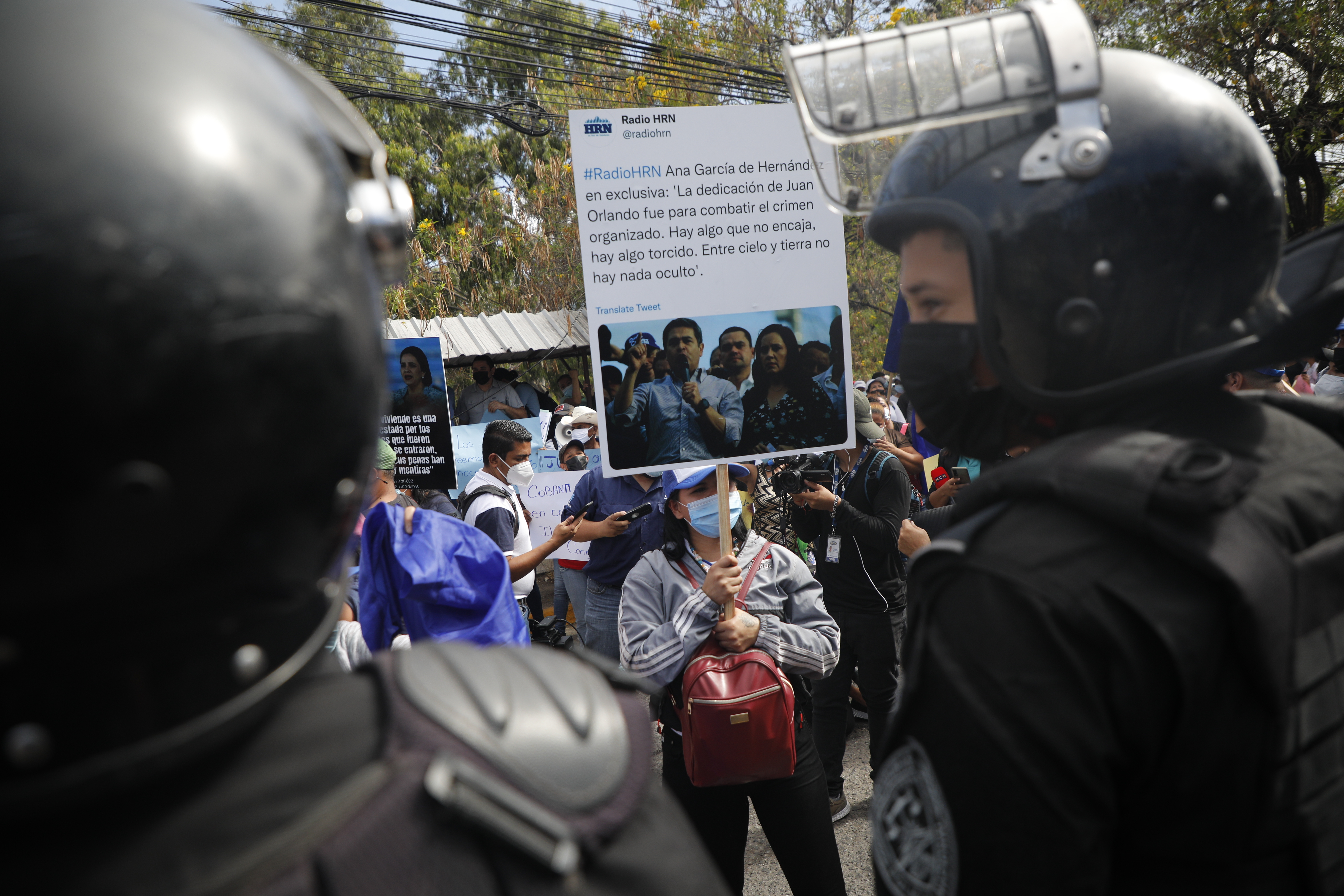 Supporters of Guatemala's president