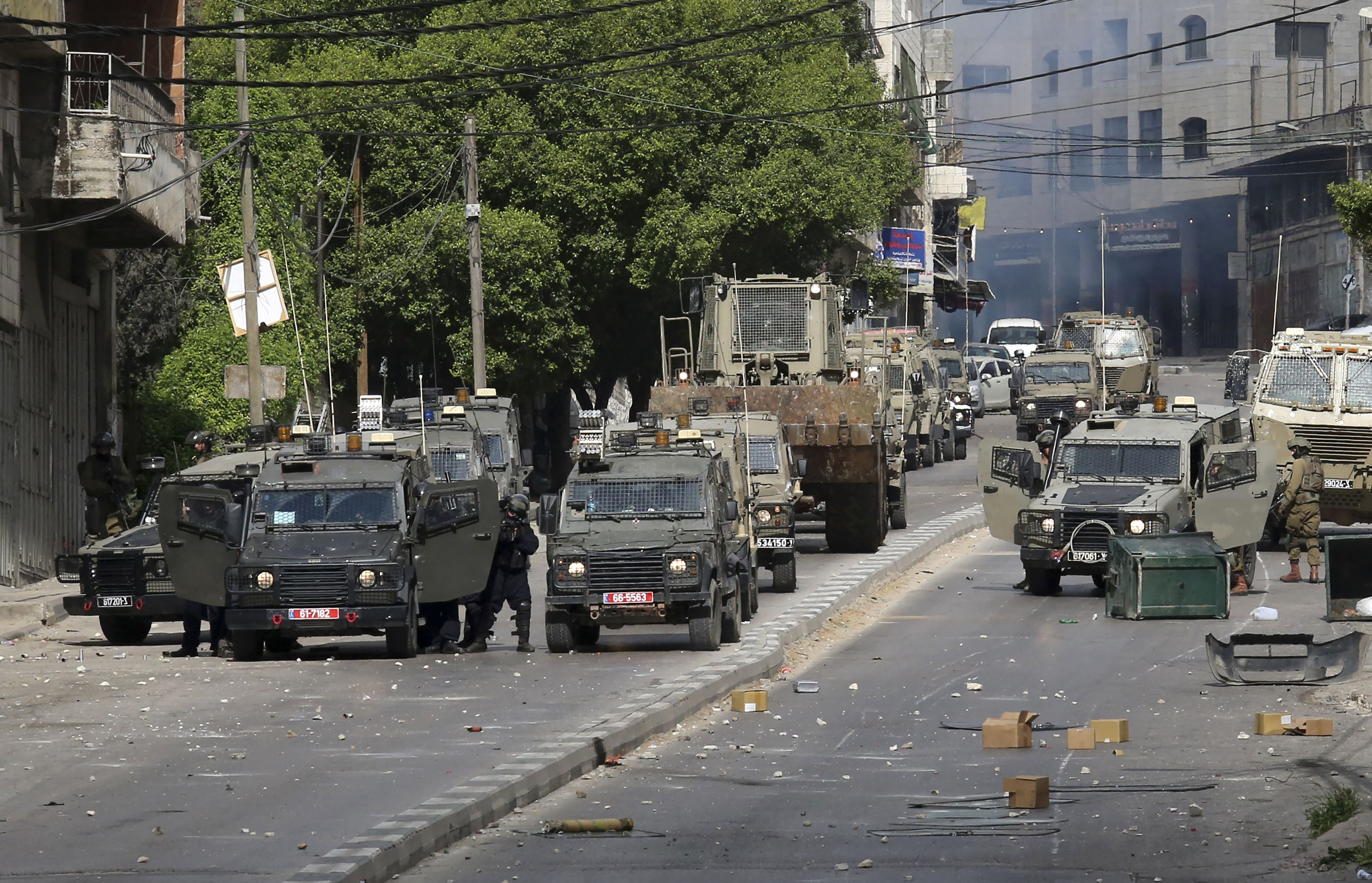 Israeli troops deploy near the Jewish pilgrimage site.