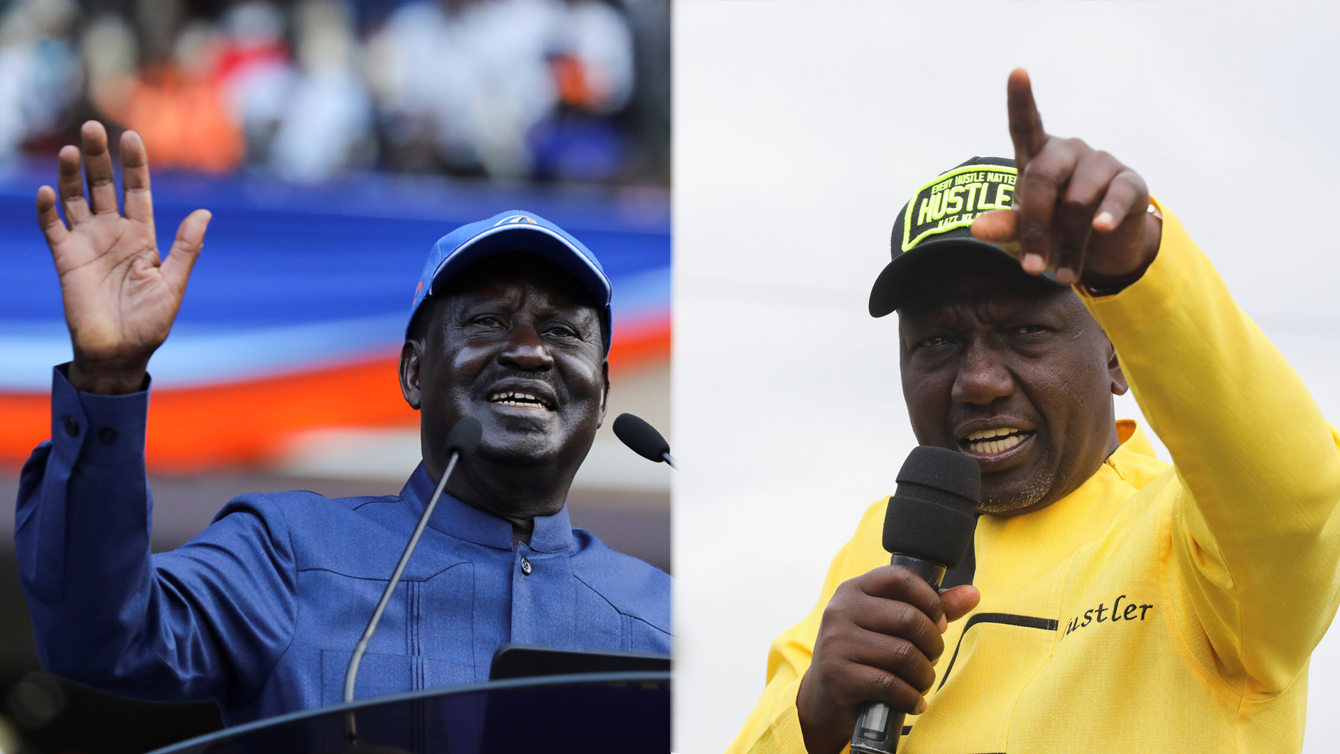 William Ruto and Raila Odinga