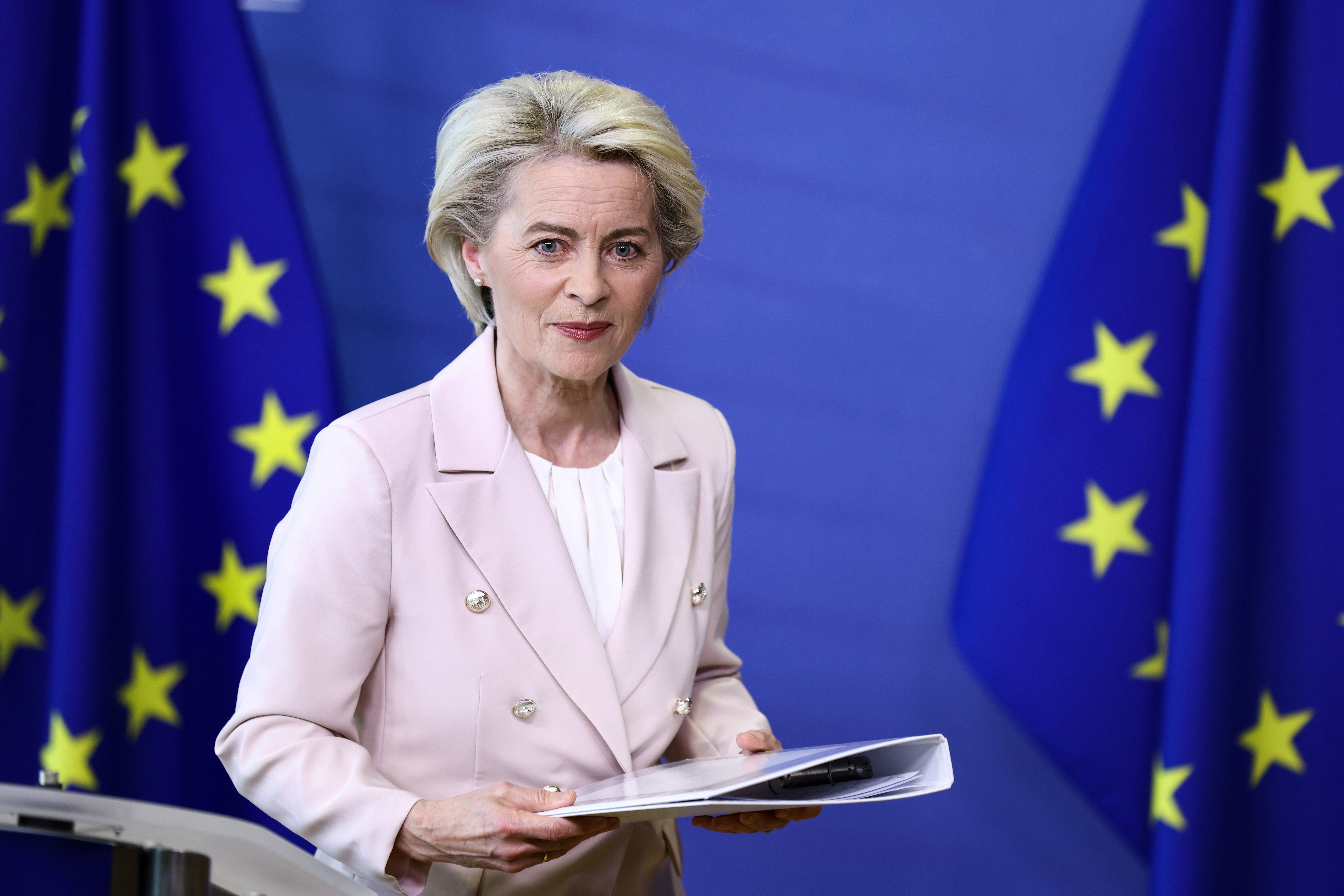 European Commission President Ursula von der Leyen speaking