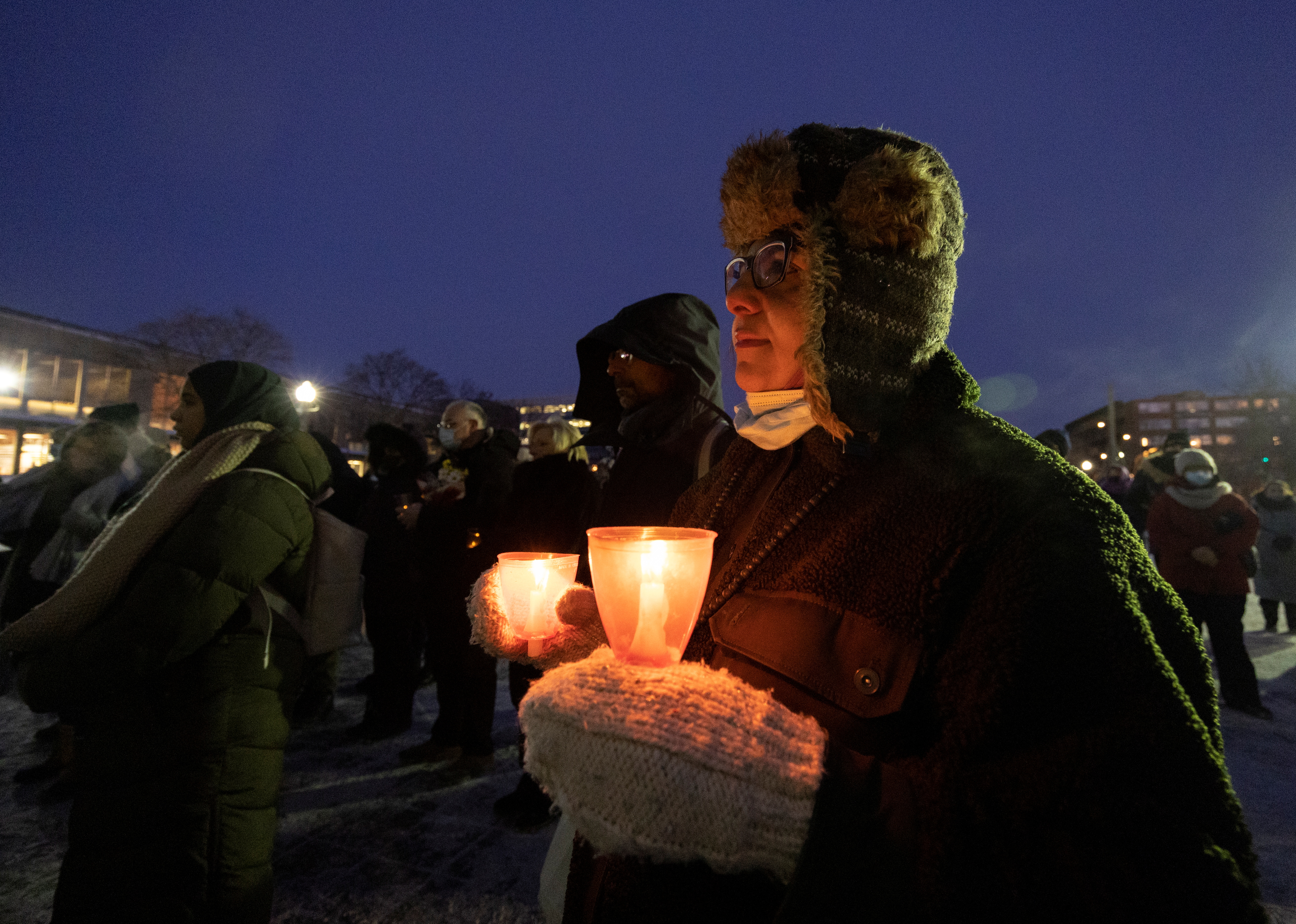 Canada mosque shooting vigil