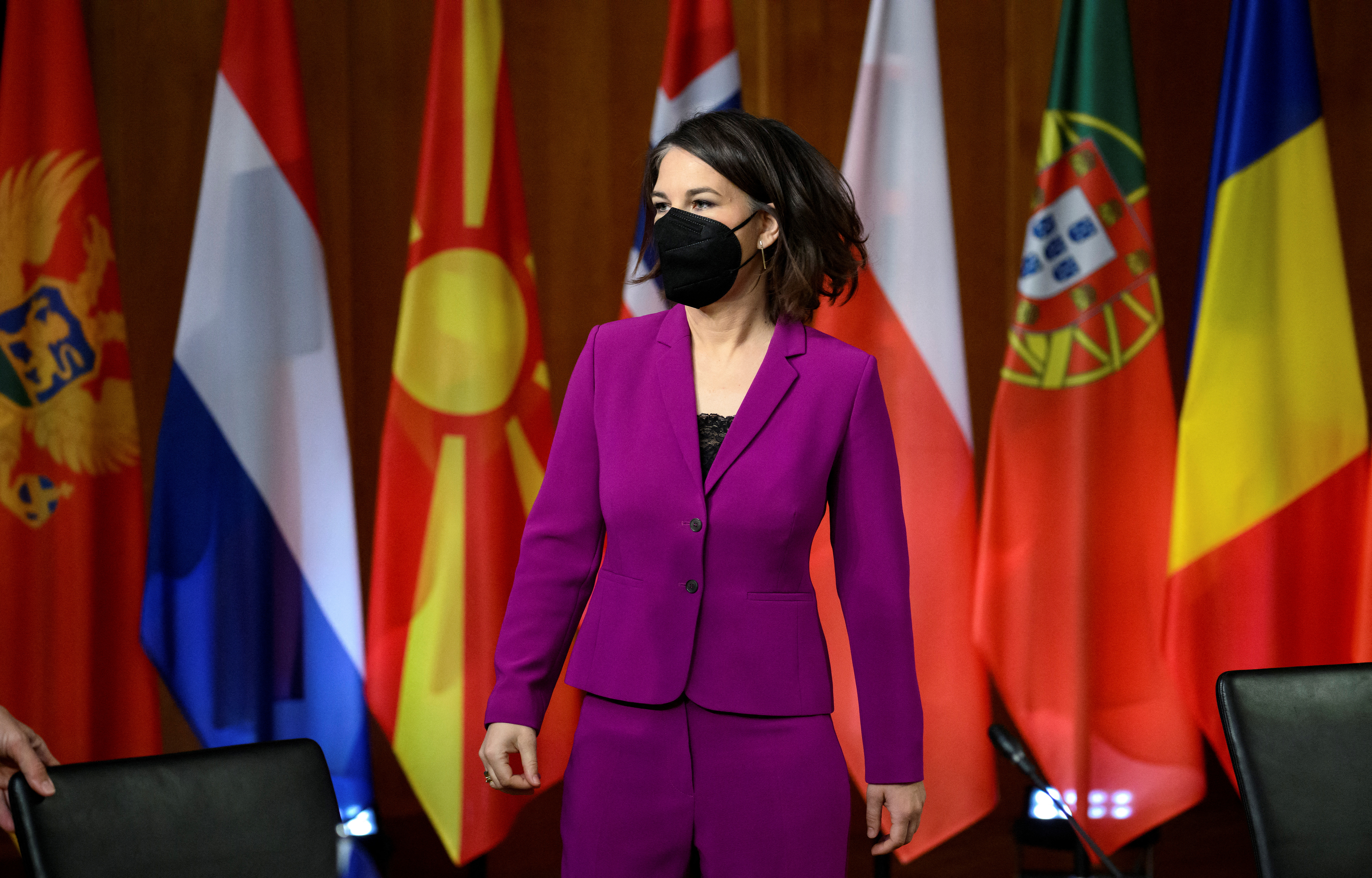 German Foreign Minister Annalena Baerbock attends a NATO foreign ministers meeting in Berlin, Germany 