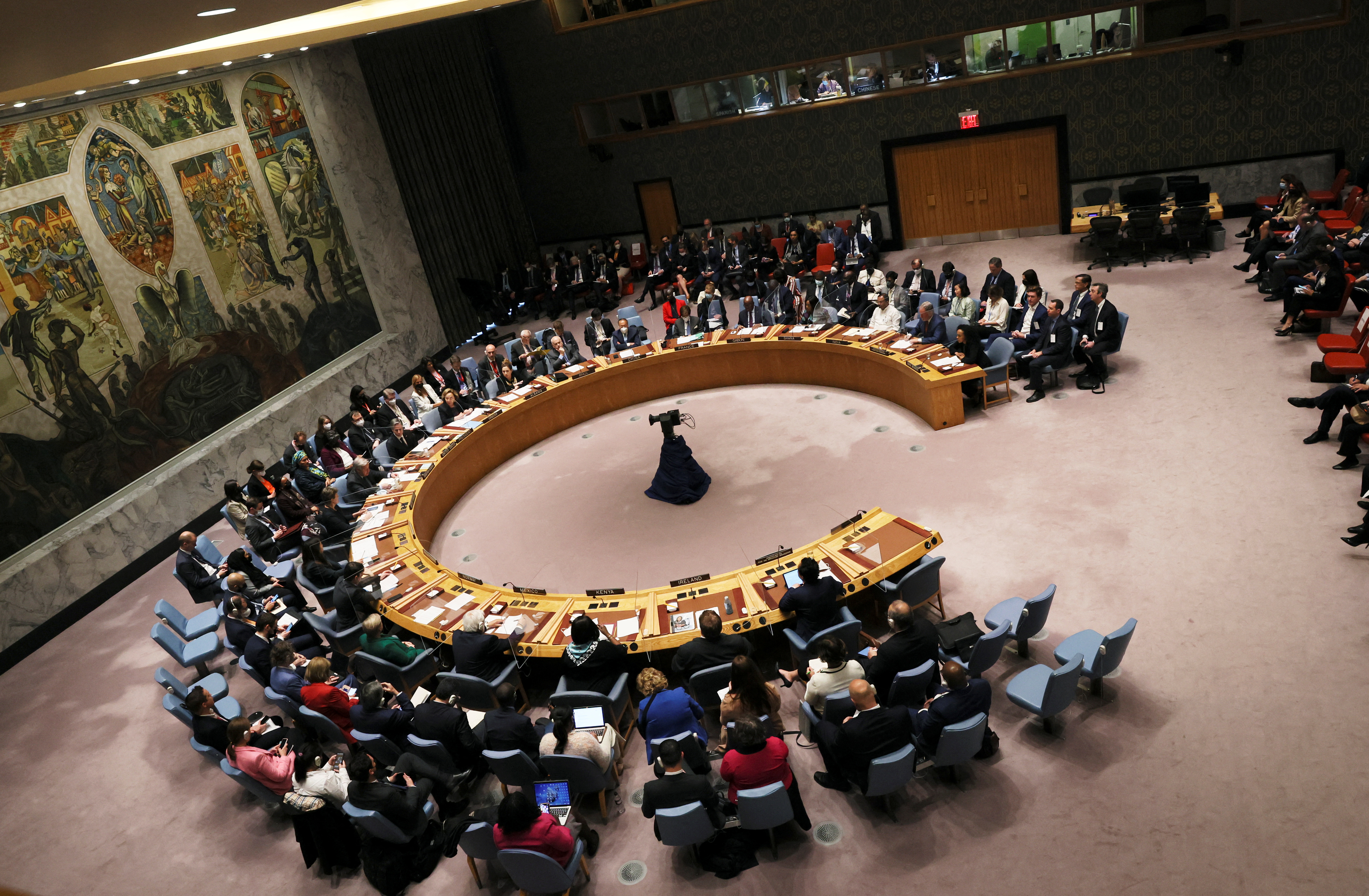 UN Security Council in session.