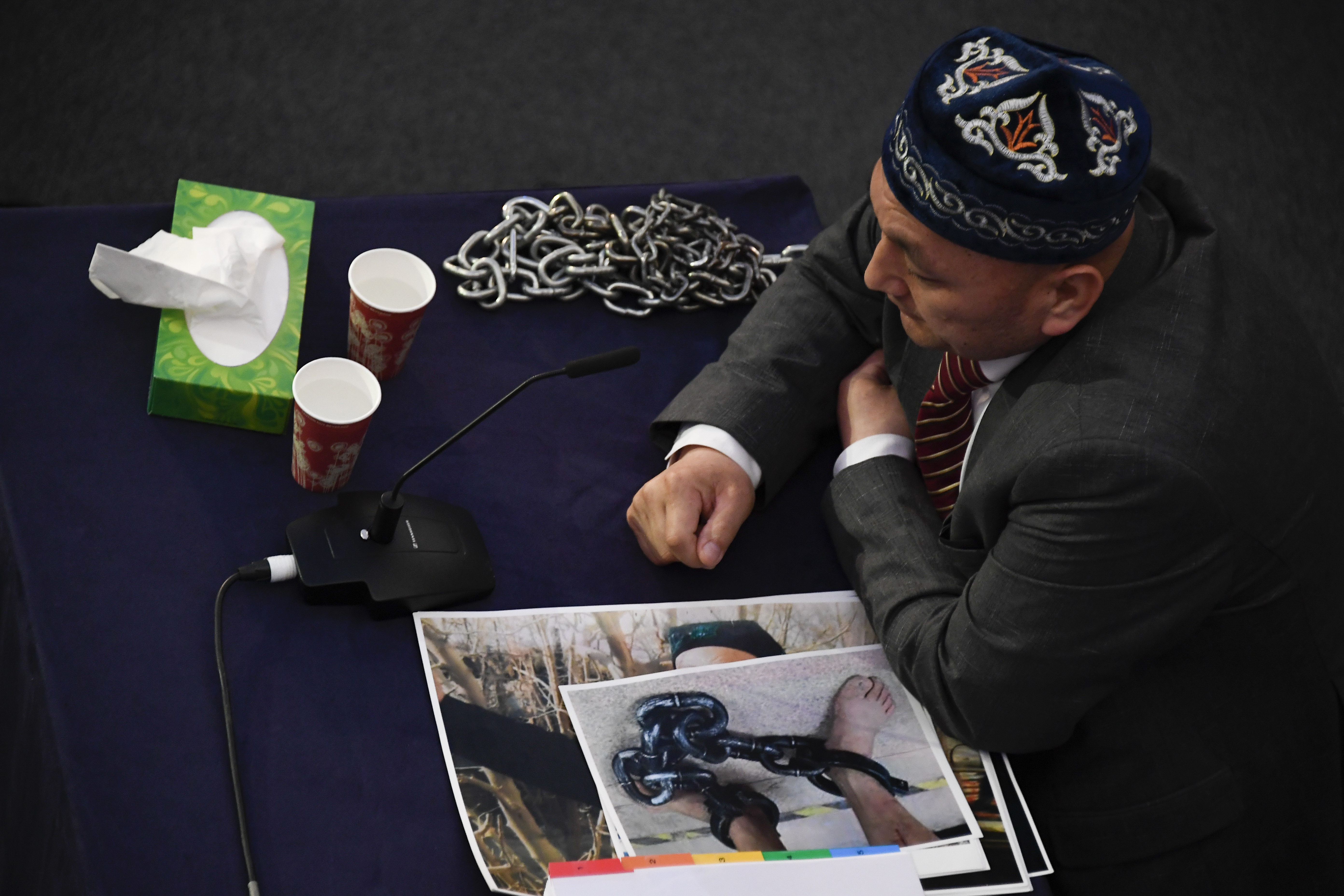 Witness Omir Bekali gives evidence to the Panel of the independent Uyghur Tribunal.