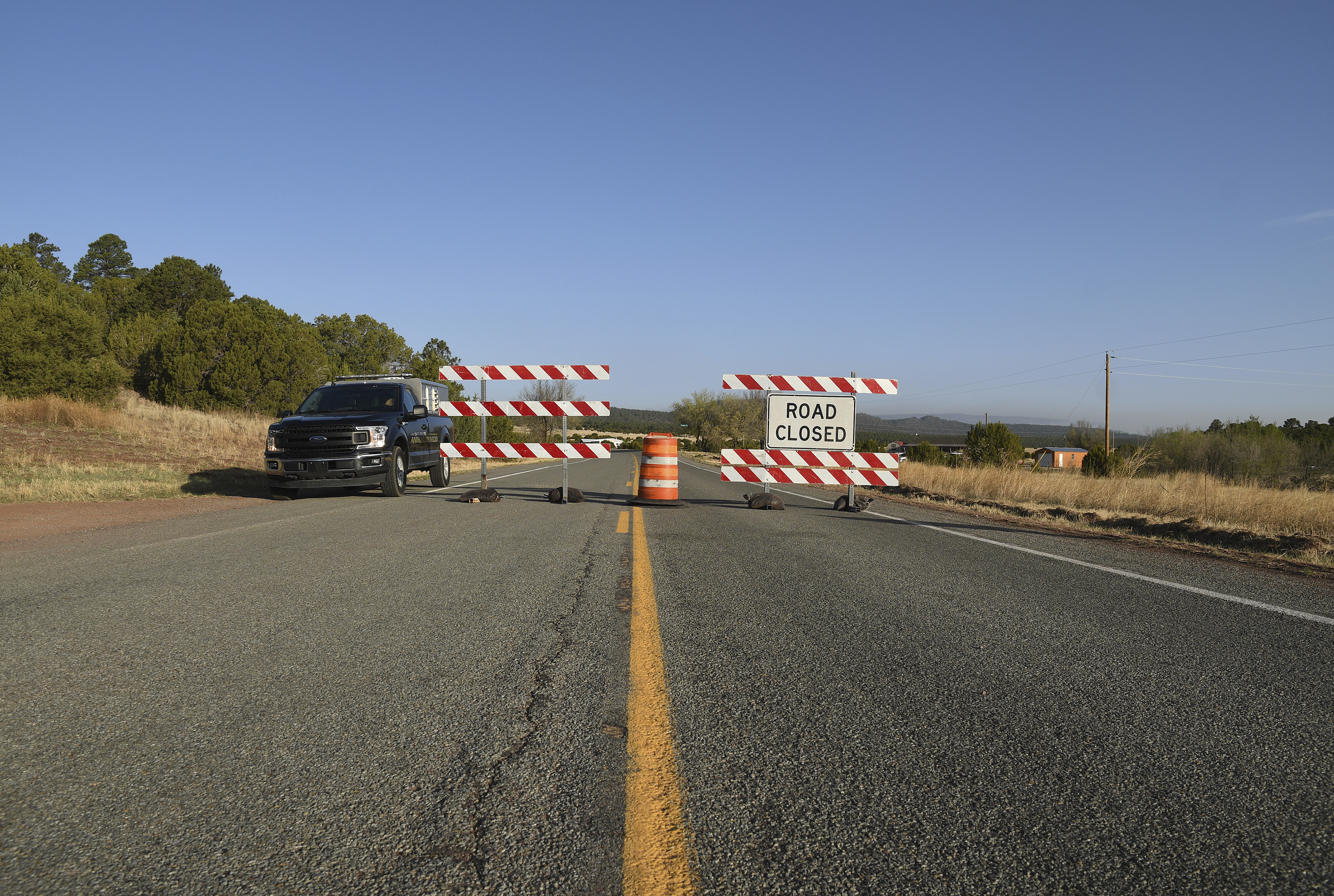 Closed road