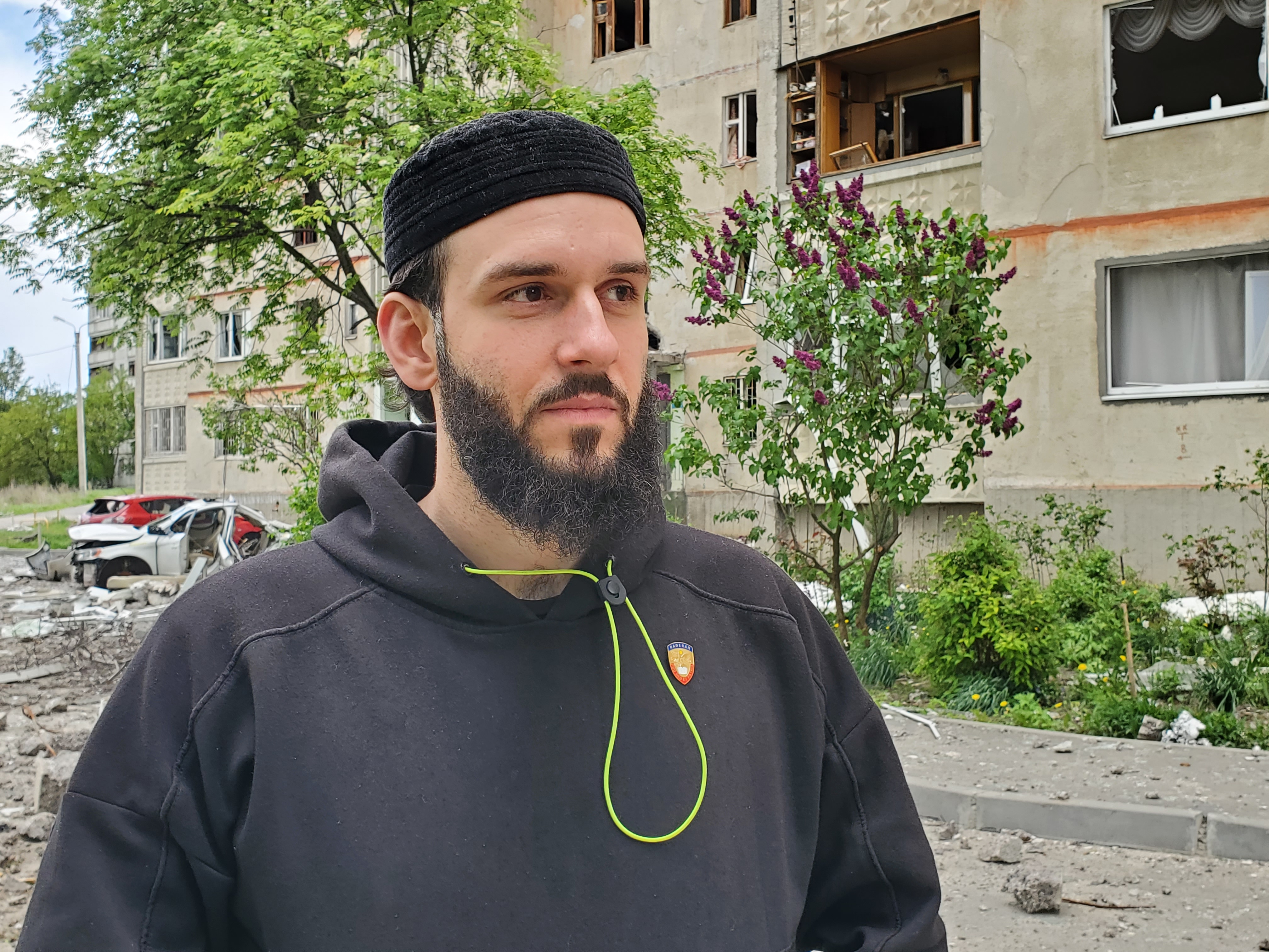 Ali Khadzali in northern Kharkiv