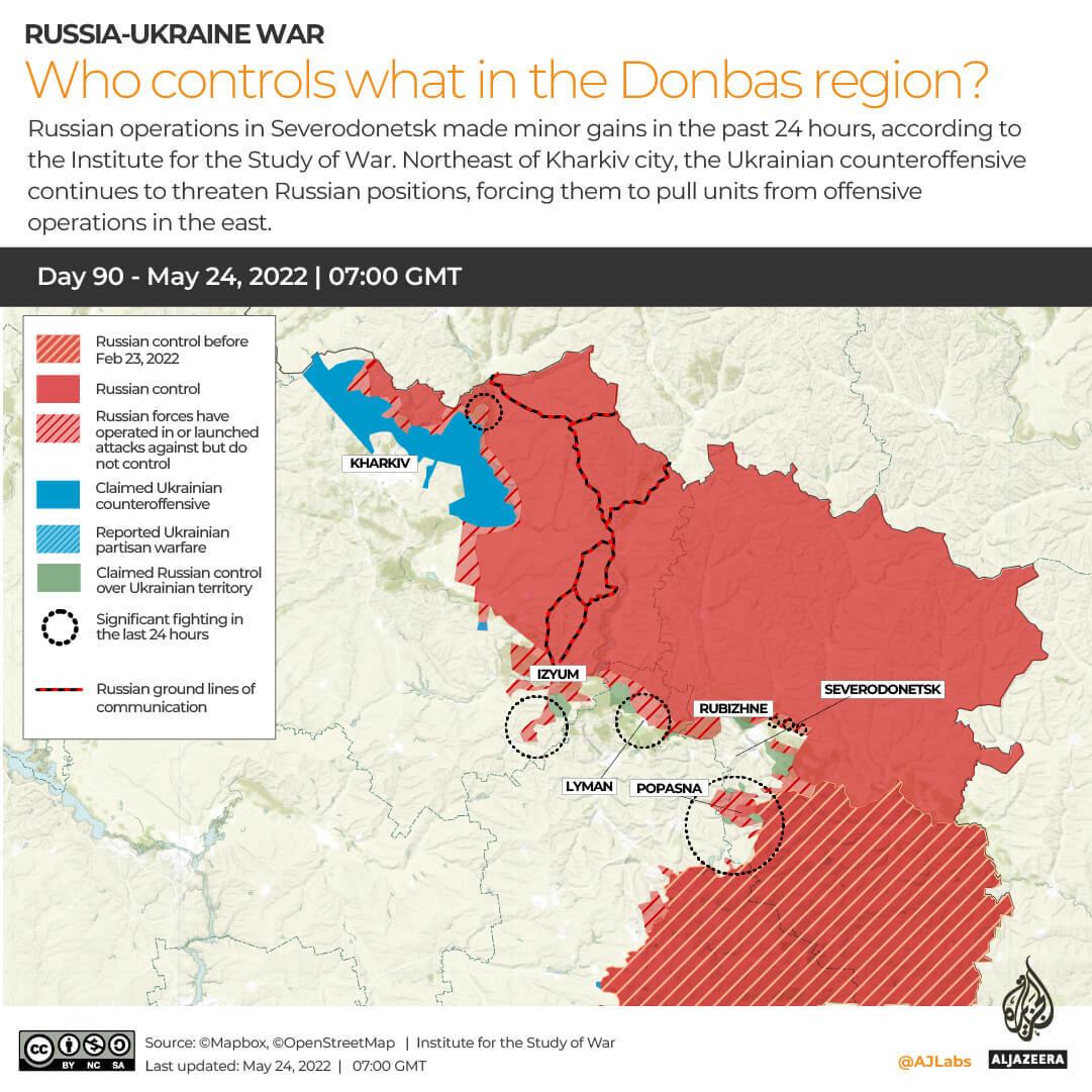 INTERACTIVE Russia-Ukraine map Who controls what in Donbas DAY 90