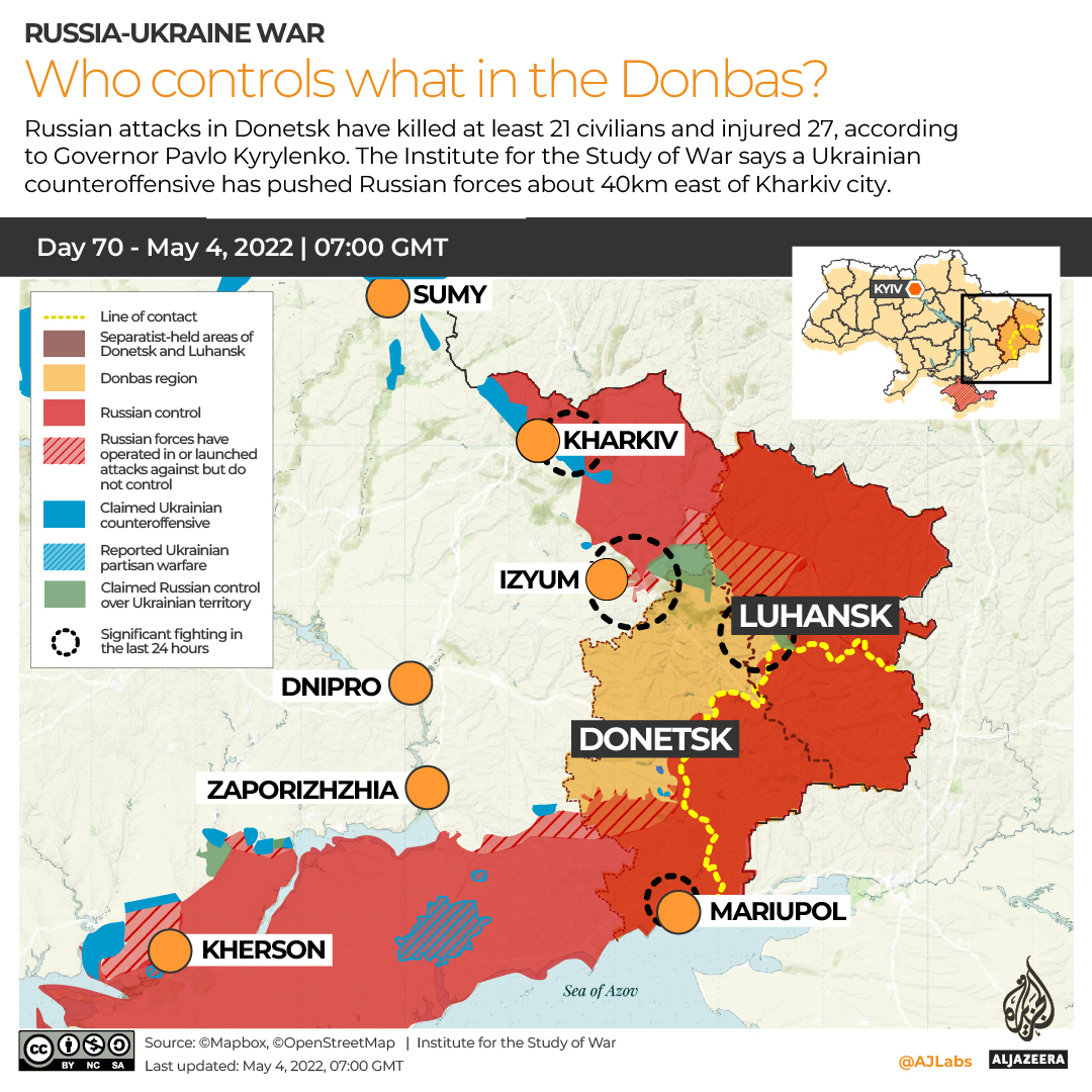INTERACTIVE - DONBAS MAP