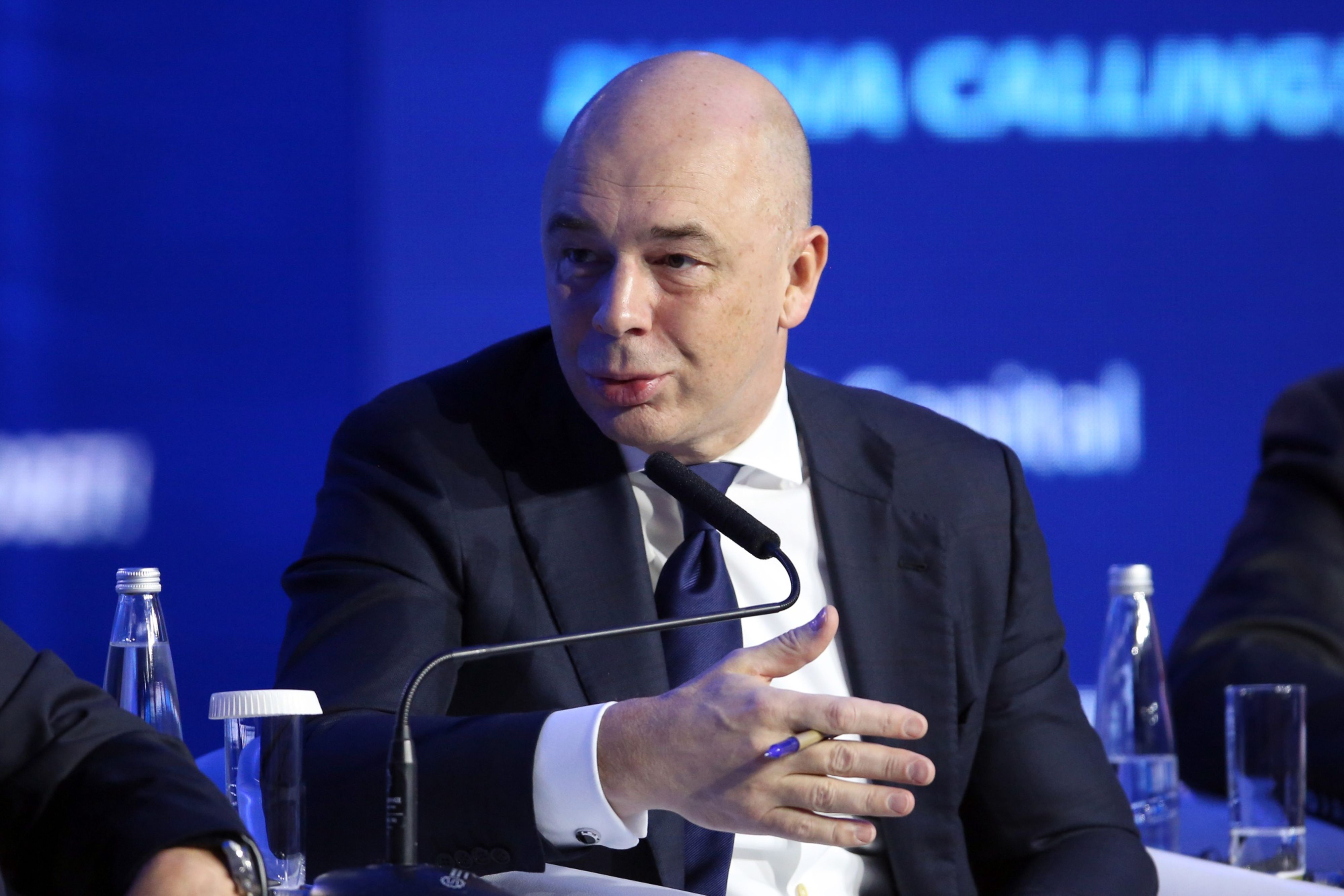 Anton Siluanov speaking