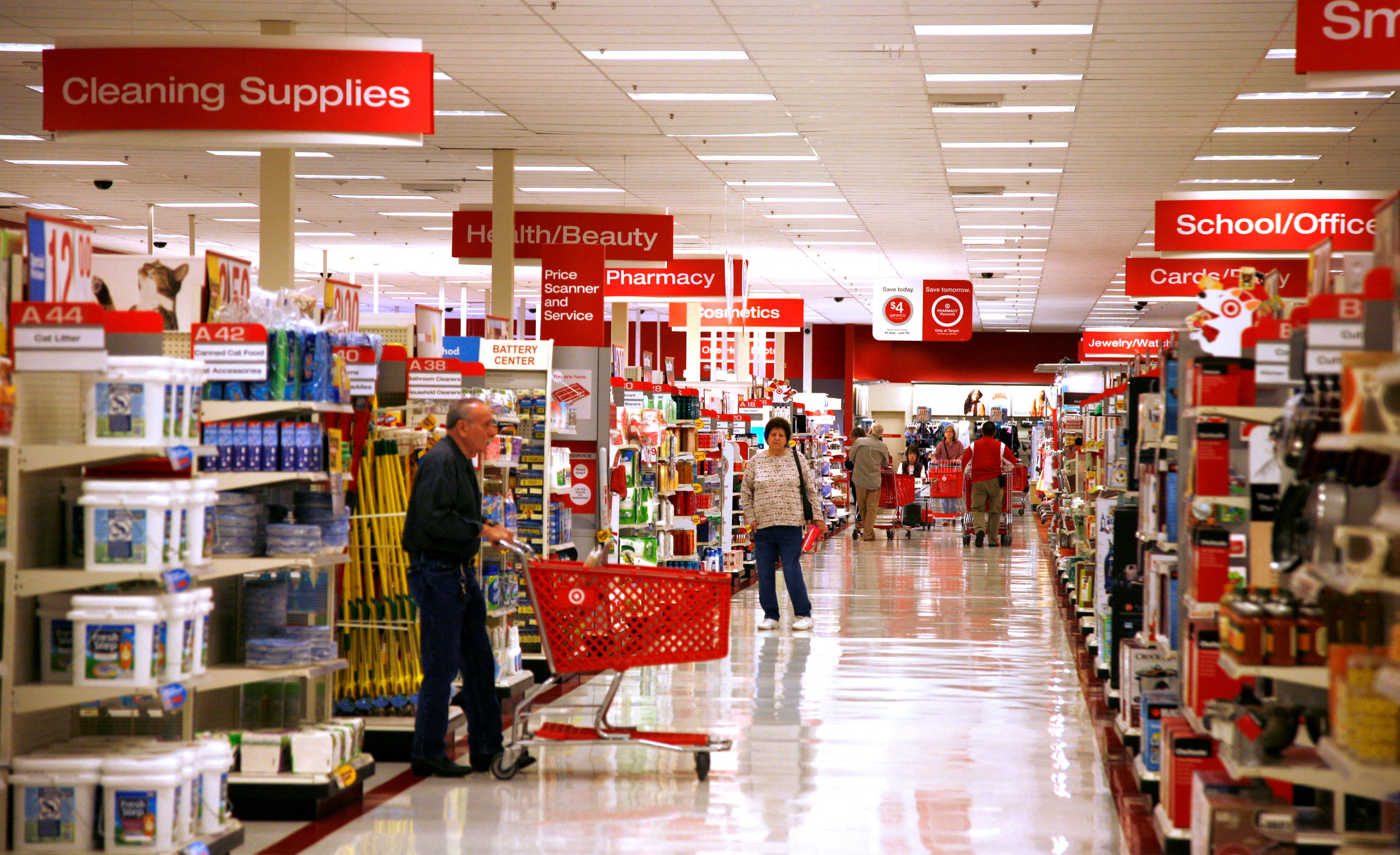Customers shop at a Target store in Arvada, Colorado