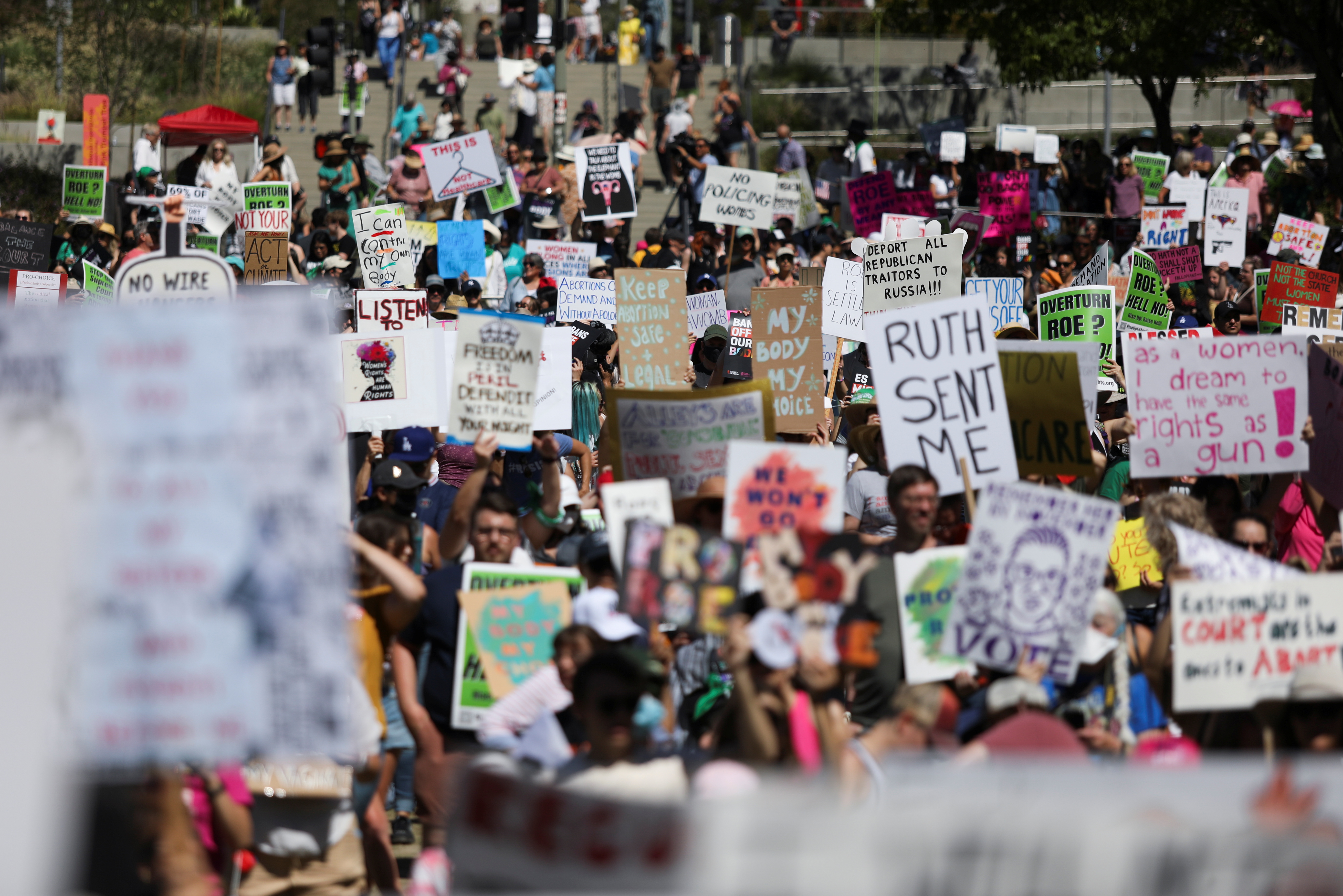 la rally for abortion rights