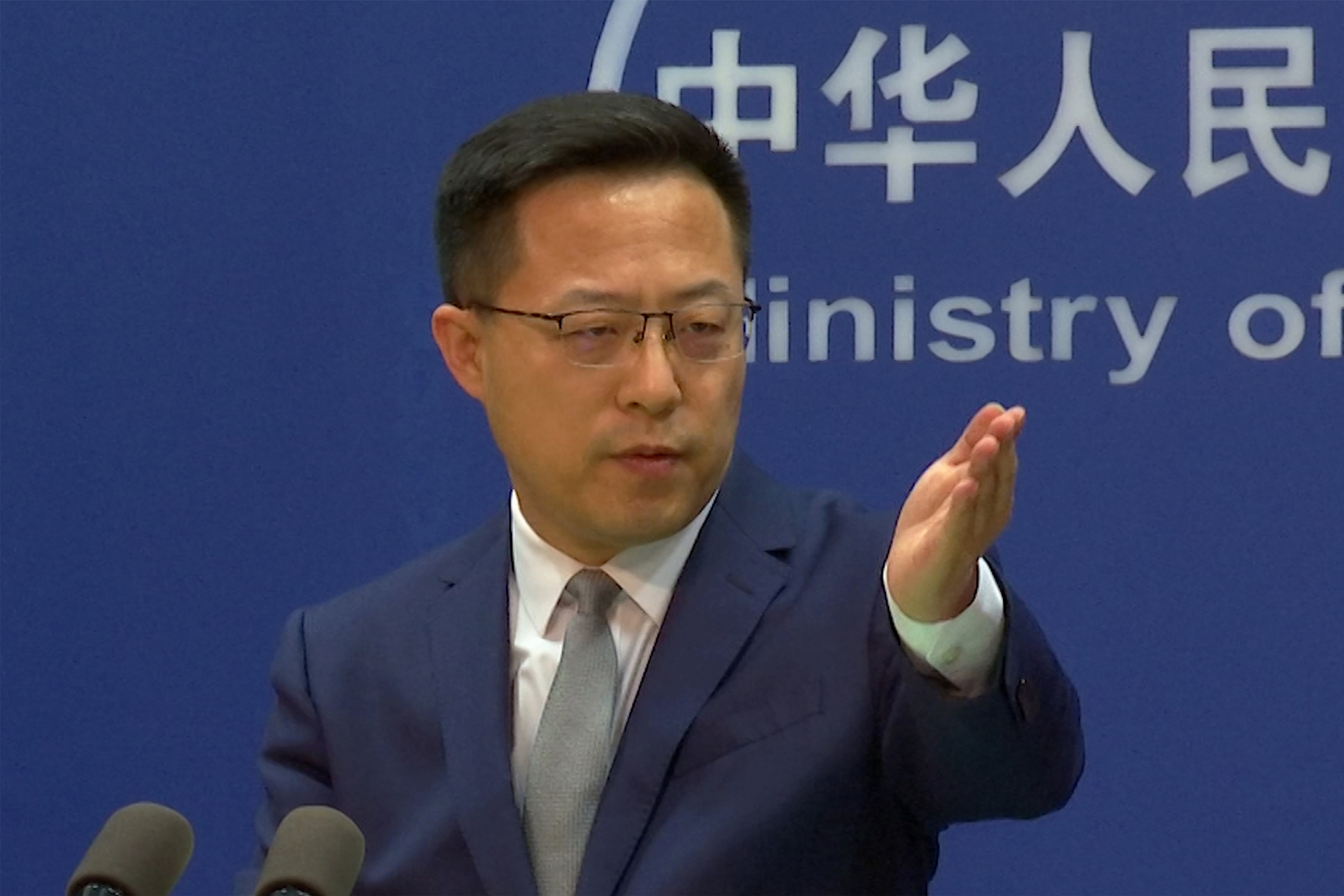 Taiwanese foreign ministry spokesperson Zhao Lijian