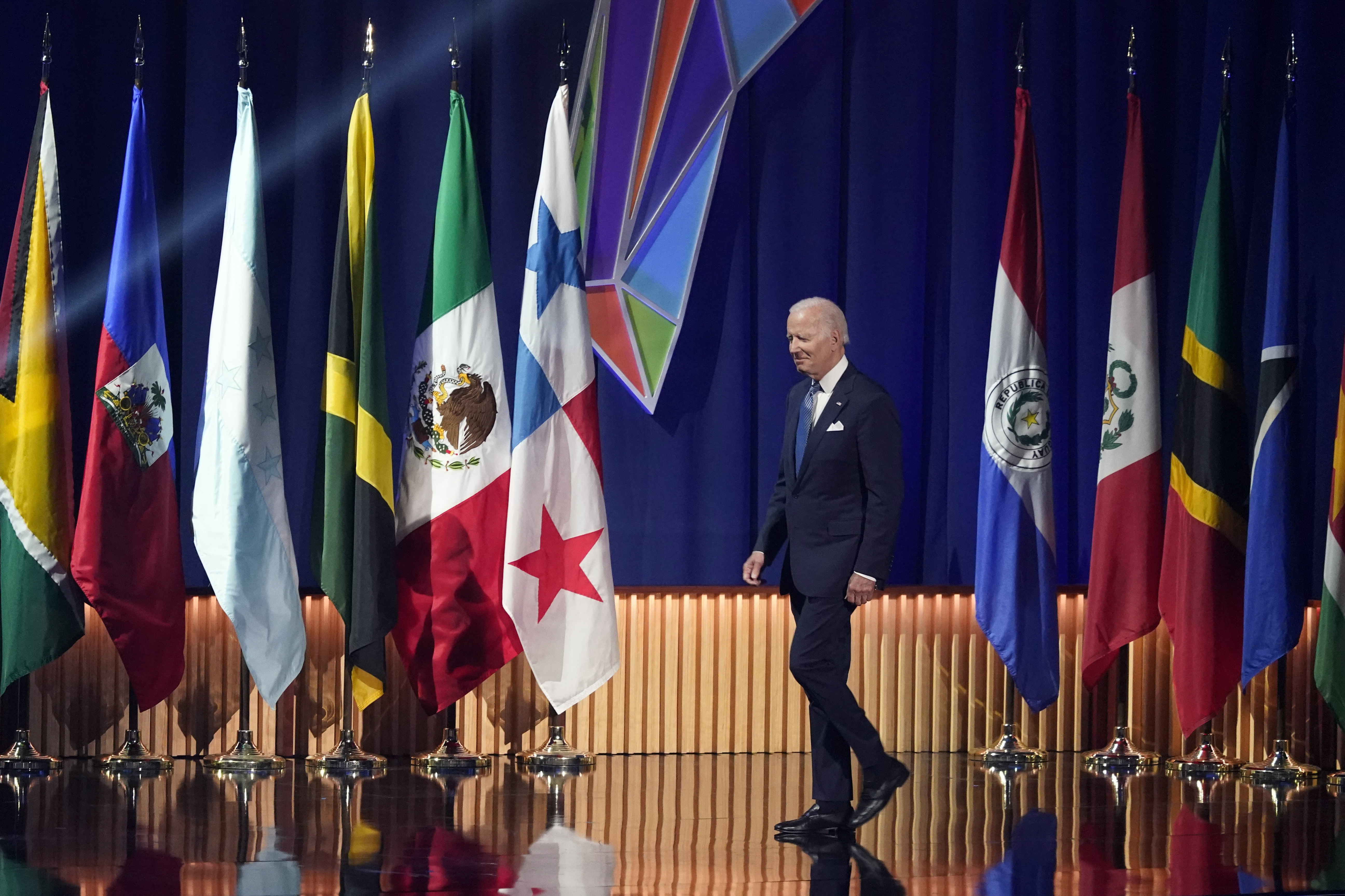 Joe Biden on stage