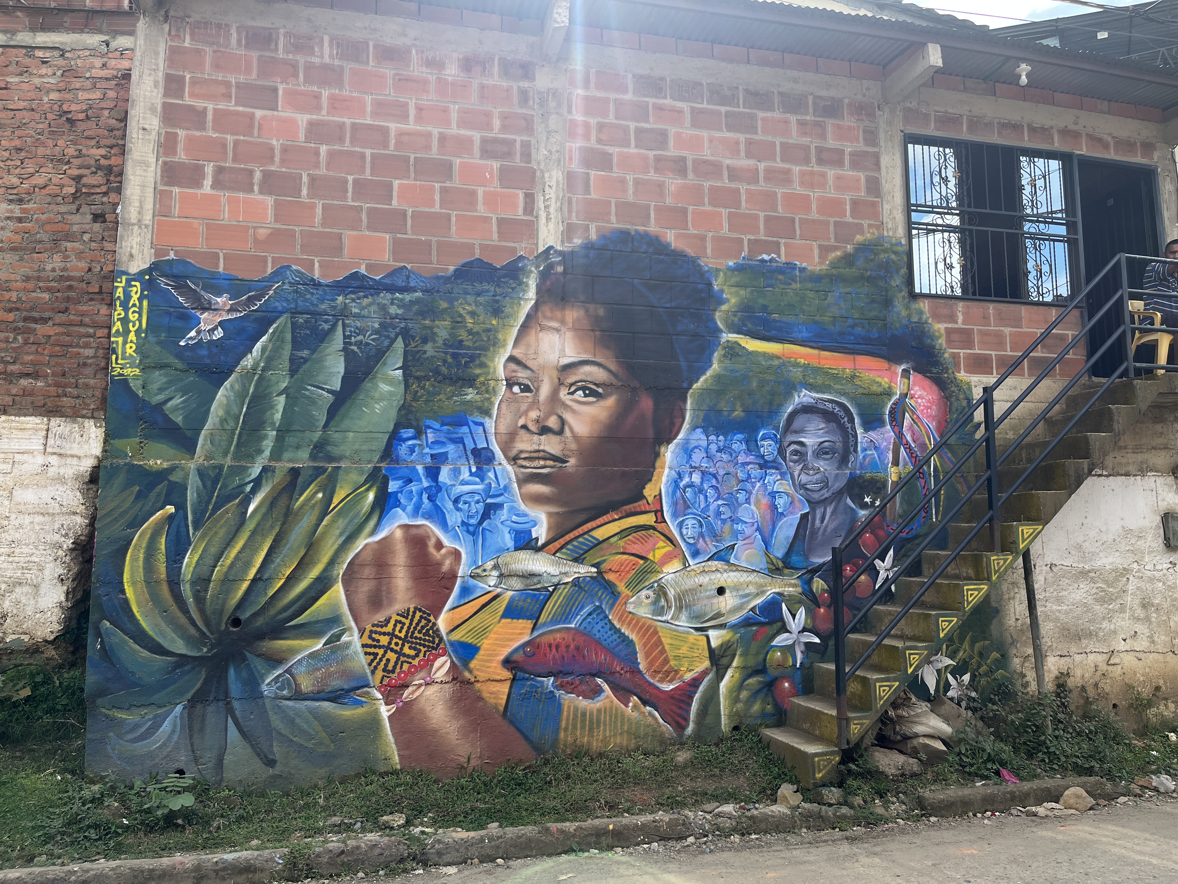 A mural of Francia Marquez.