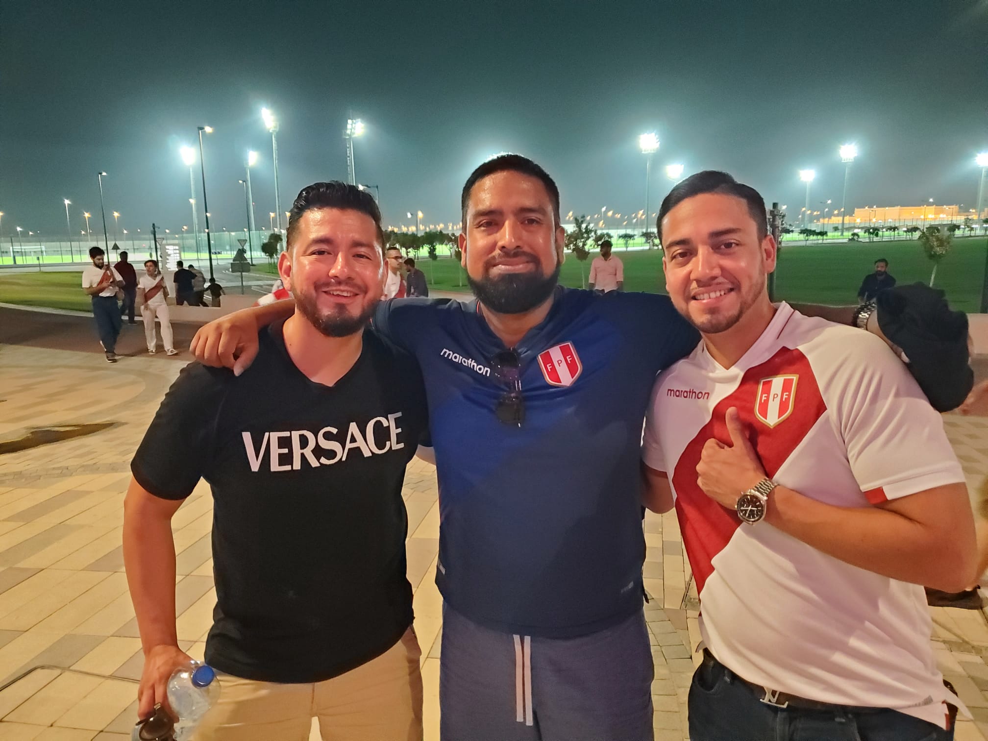 Peru fans at the qualifier [Usaid Siddiqui/Al Jazeera]