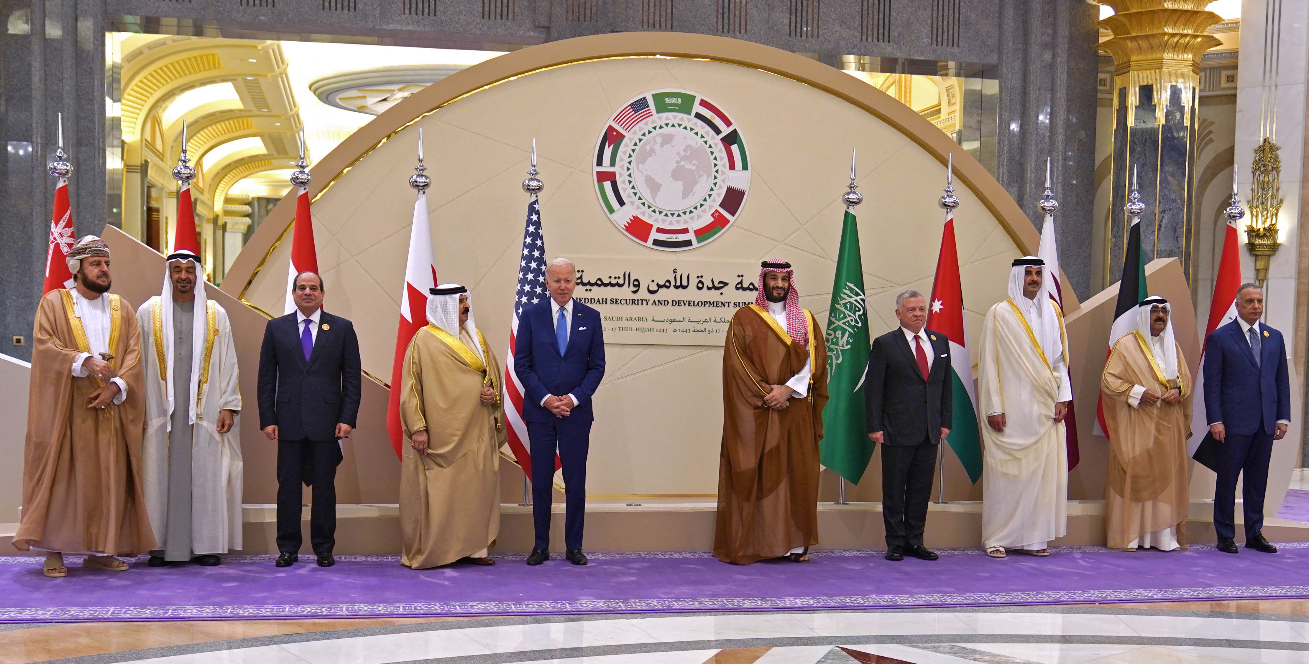 US President Joe Biden and Arab leaders