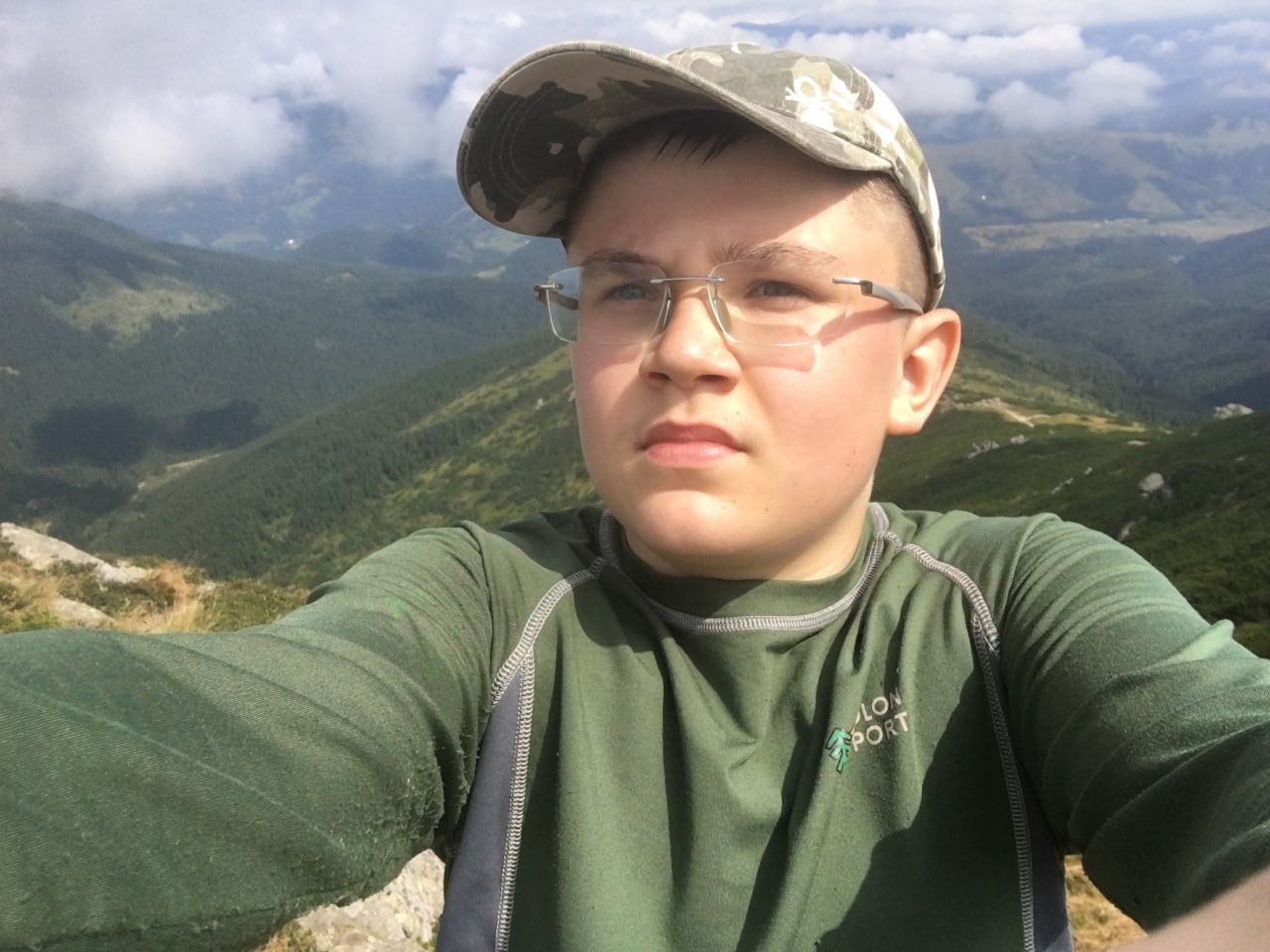 Vlad Buryak on a hike in 2019