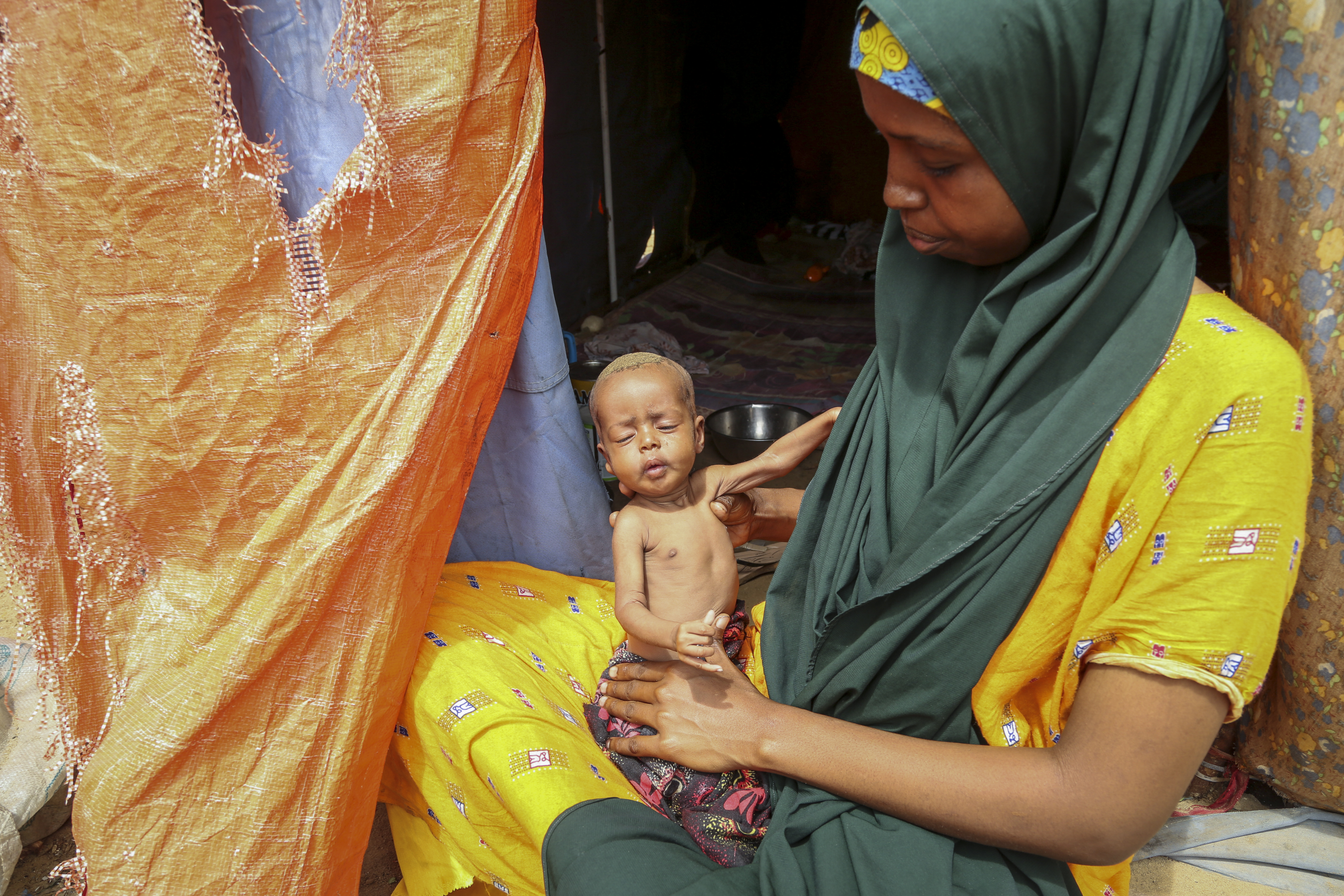 Amina Shuto, 21, who fled the drought-stricken Lower Shabelle area
