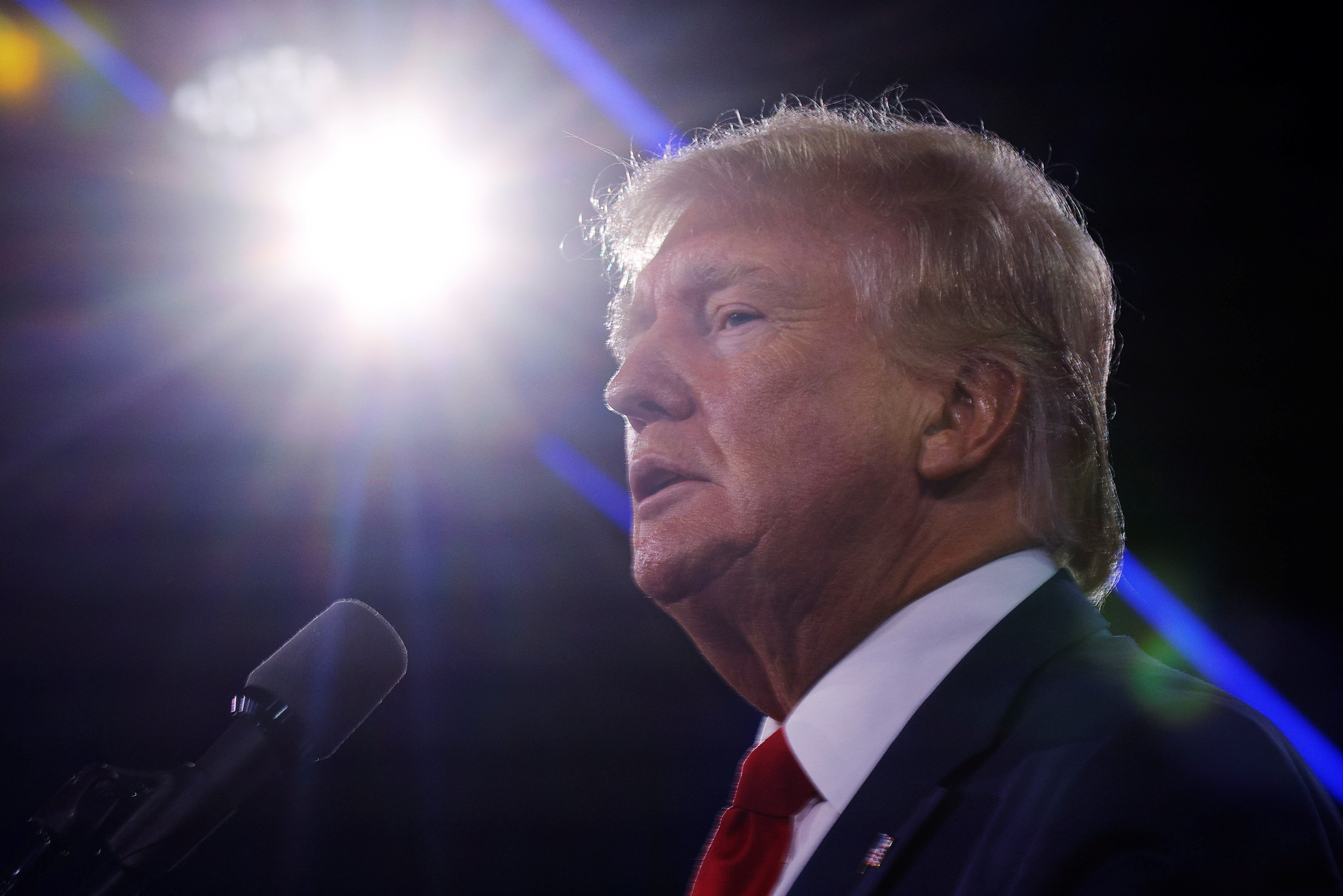 Former US President Donald Trump speaks at the Conservative Political Action Conference in Dallas, Texas.