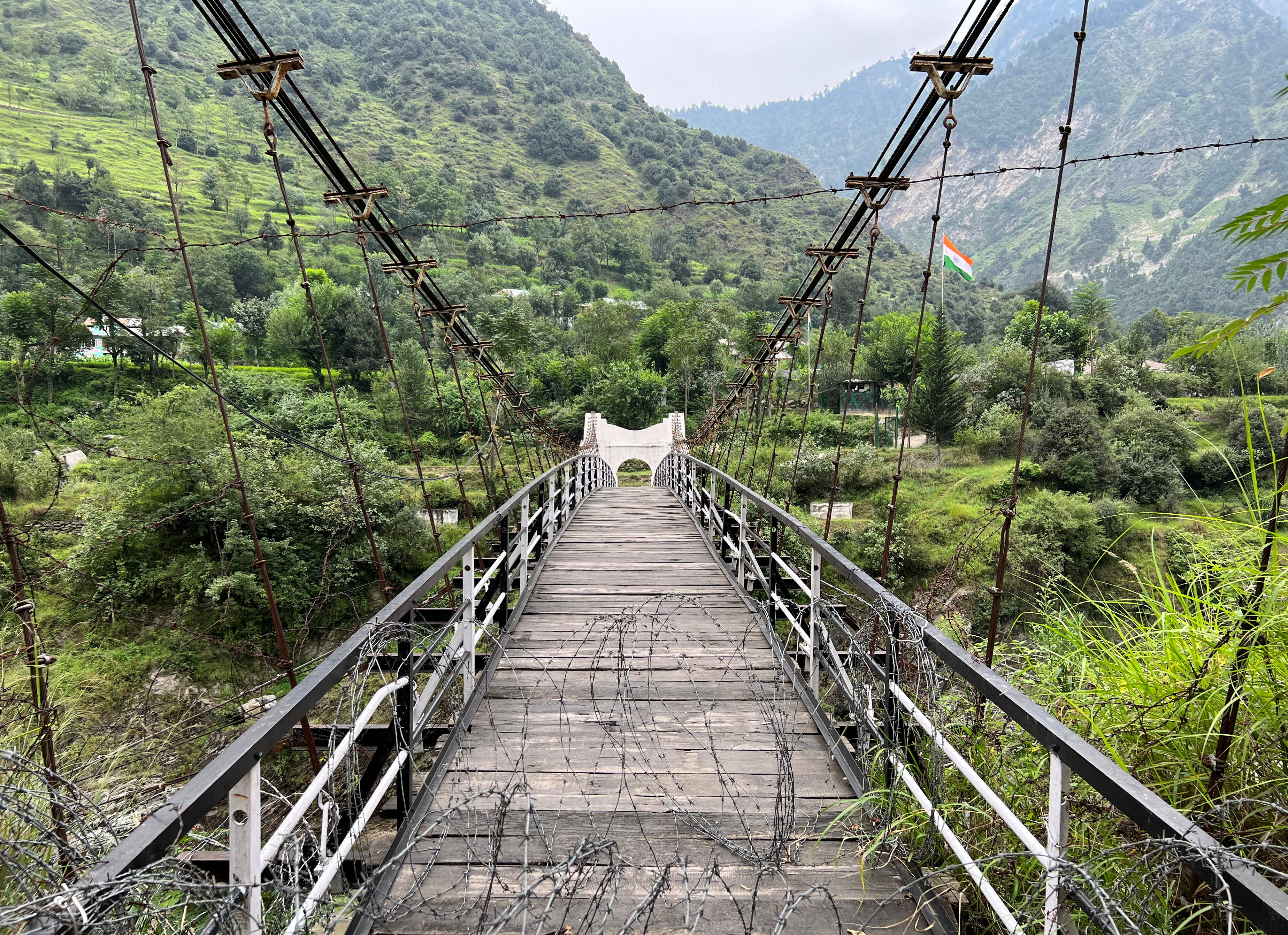 A general view of a bridge between Pakistan and India