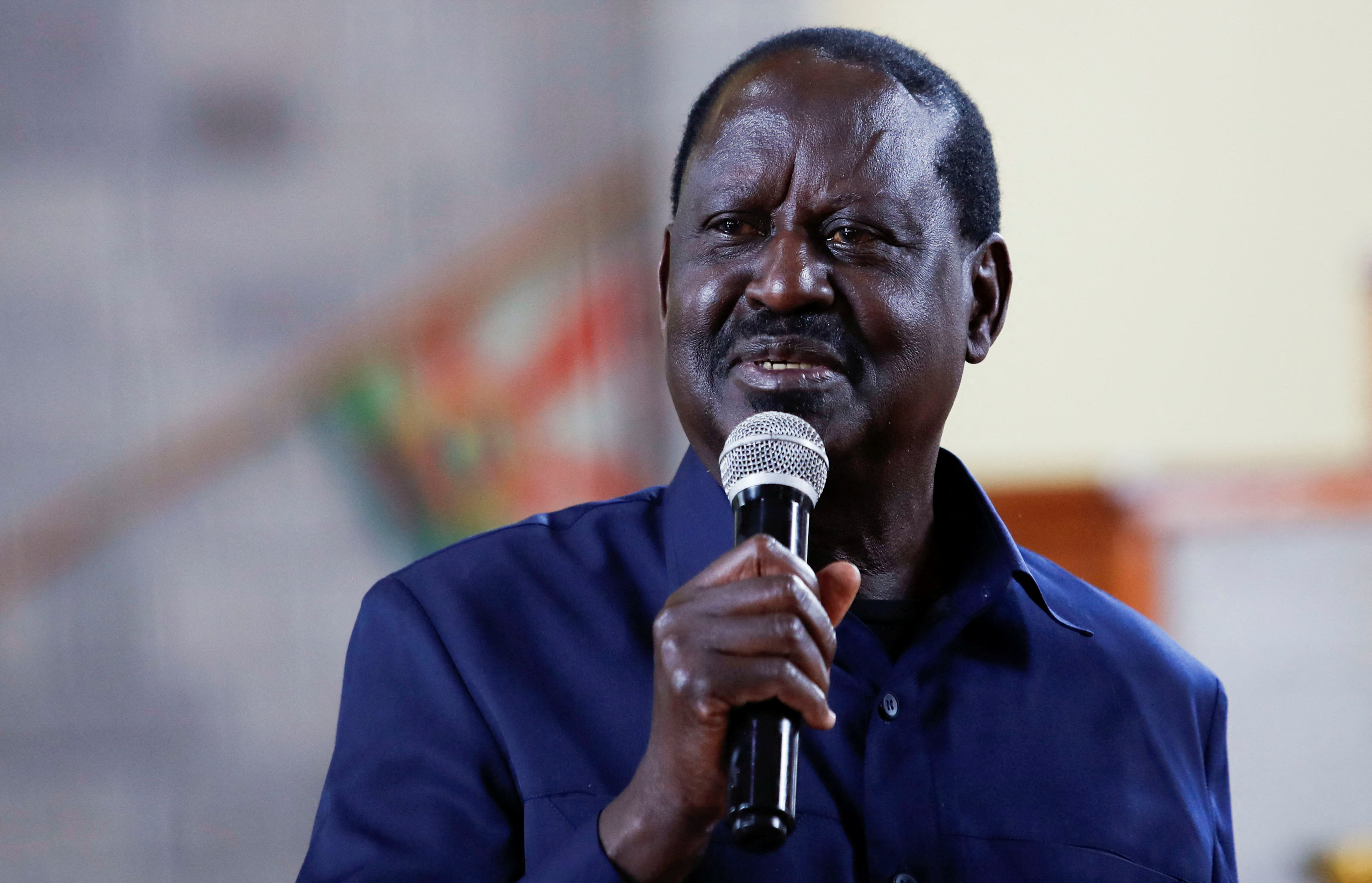 Kenya's opposition leader Raila Odinga, of the Azimio La Umoja (Declaration of Unity)