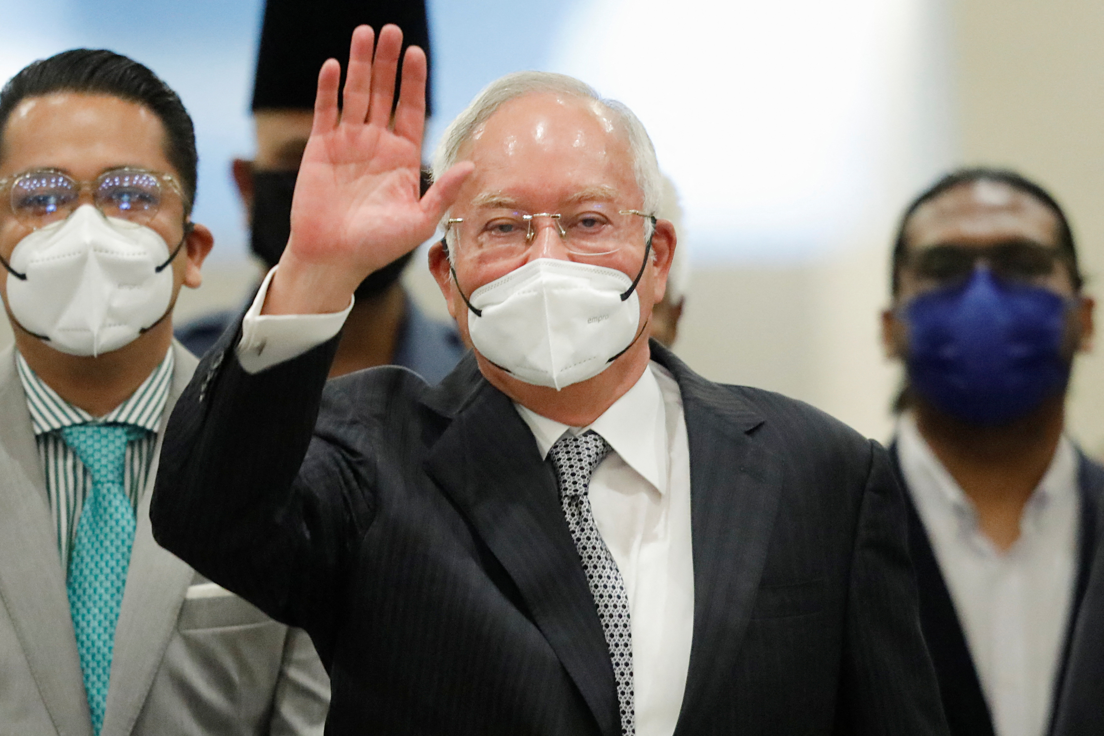 Former Malaysian Prime Minister Najib Razak arrives at the Federal Court, in Putrajaya, Malaysia.