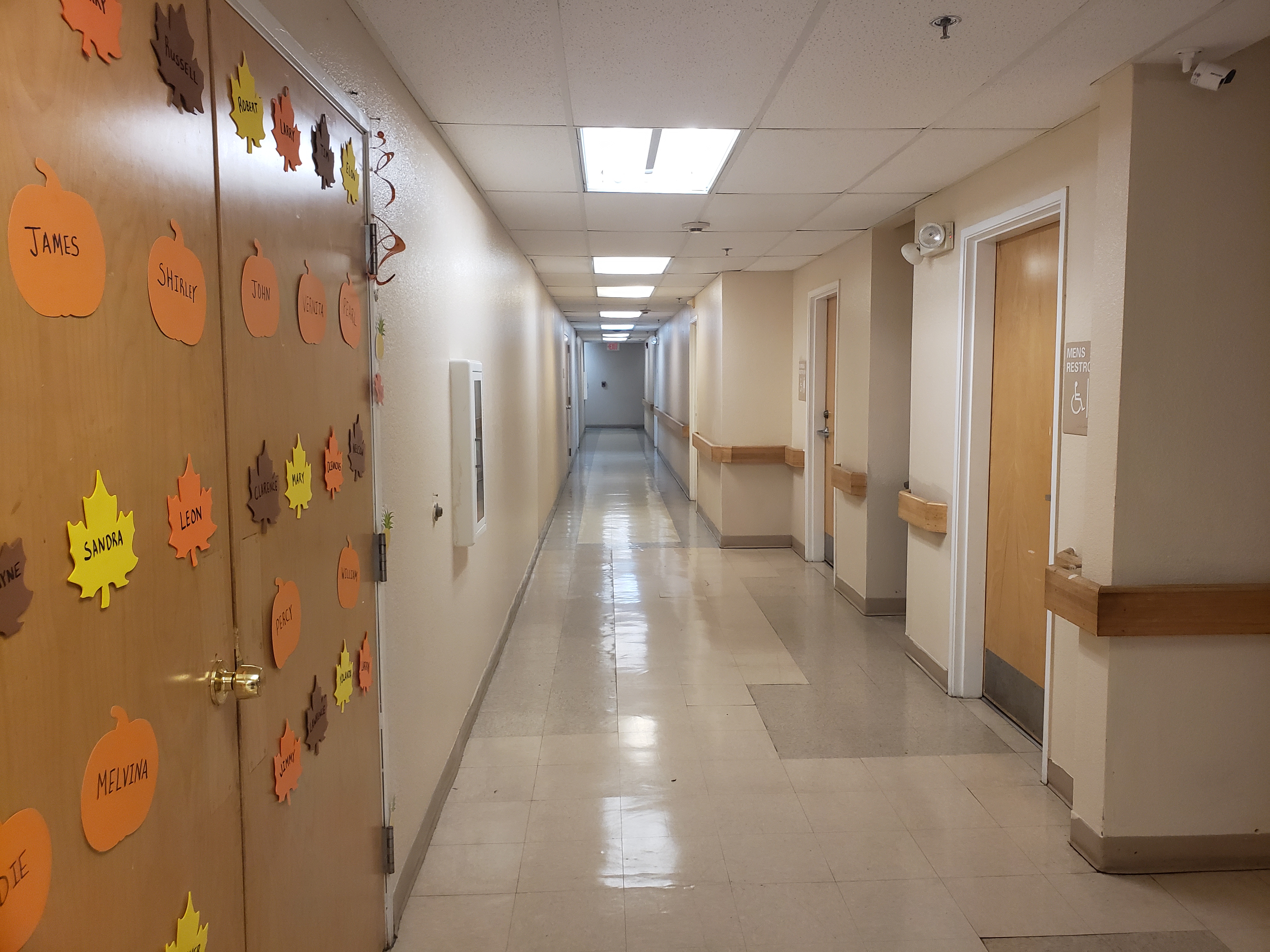 The hallways inside Boyd Manor