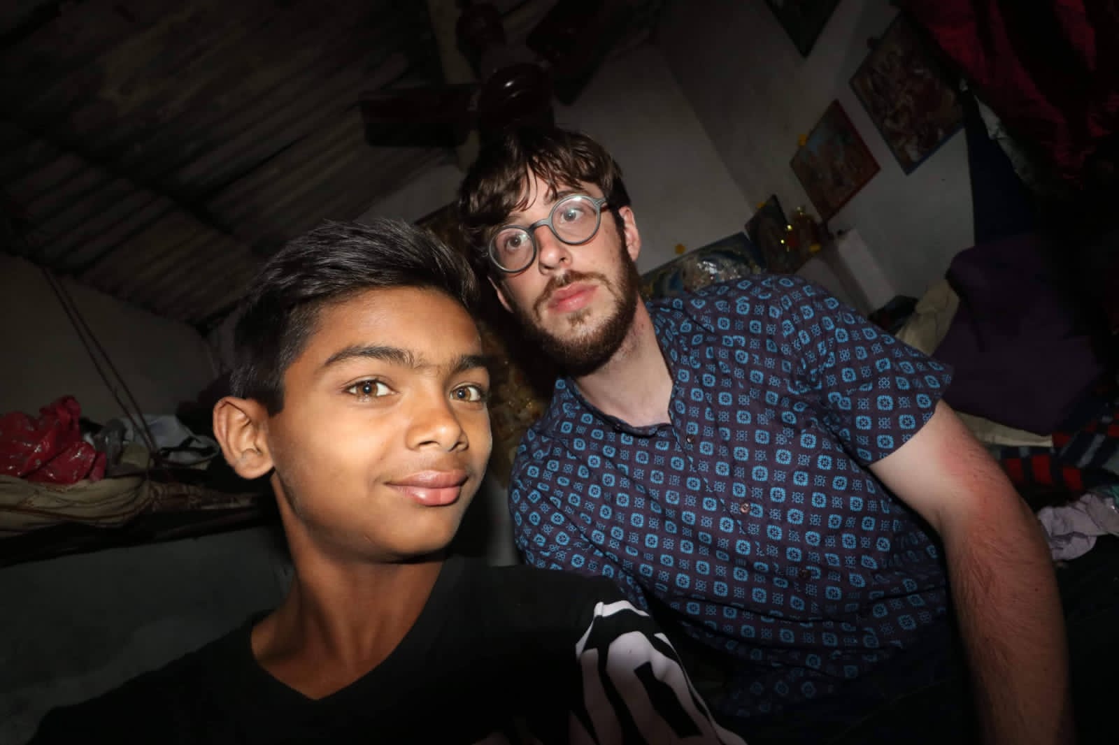 A photo of two friends