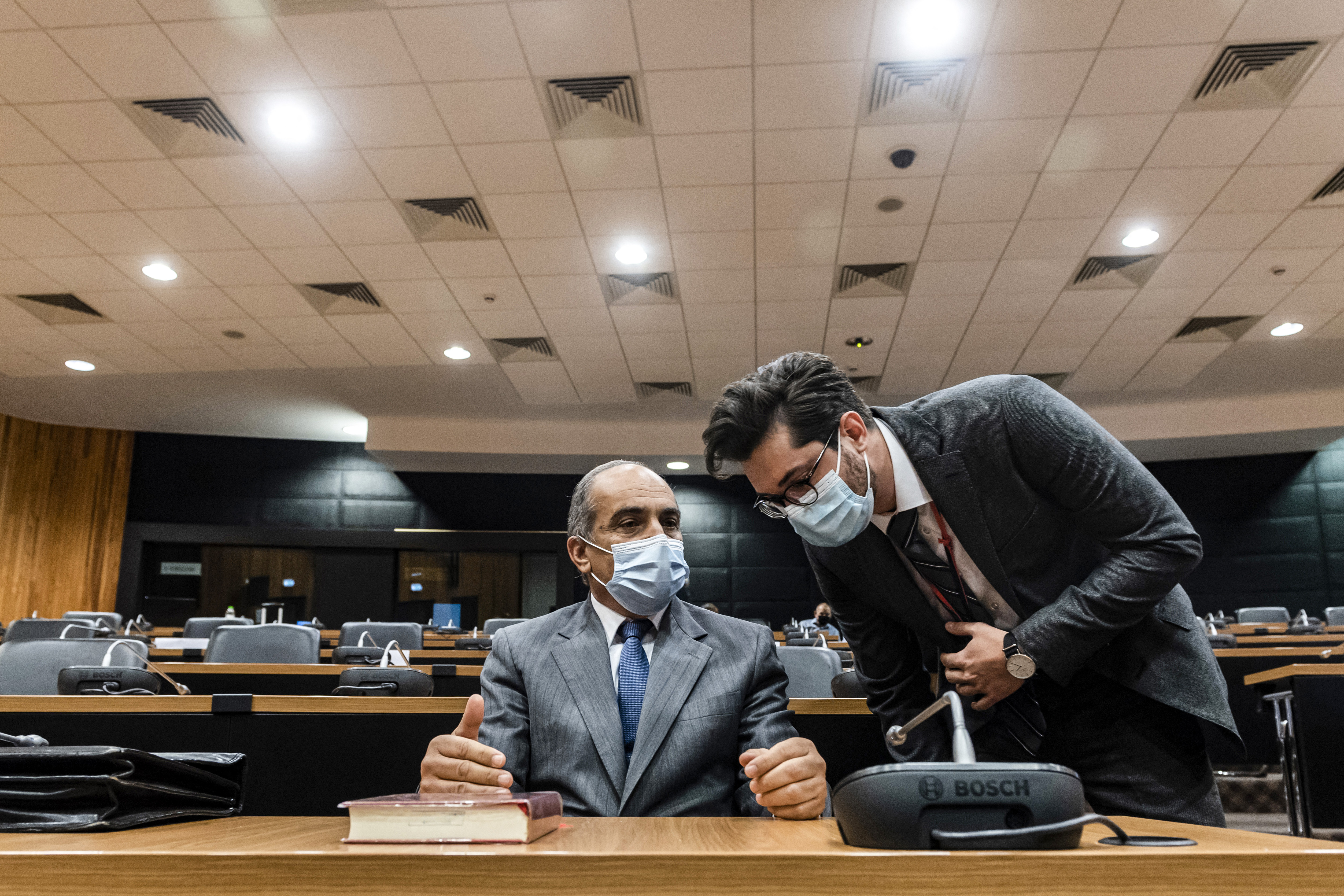 Demetris Syllouris, Cyprus' former parliament speaker, during a testimony before the panel investigating the country's passports for money scheme.