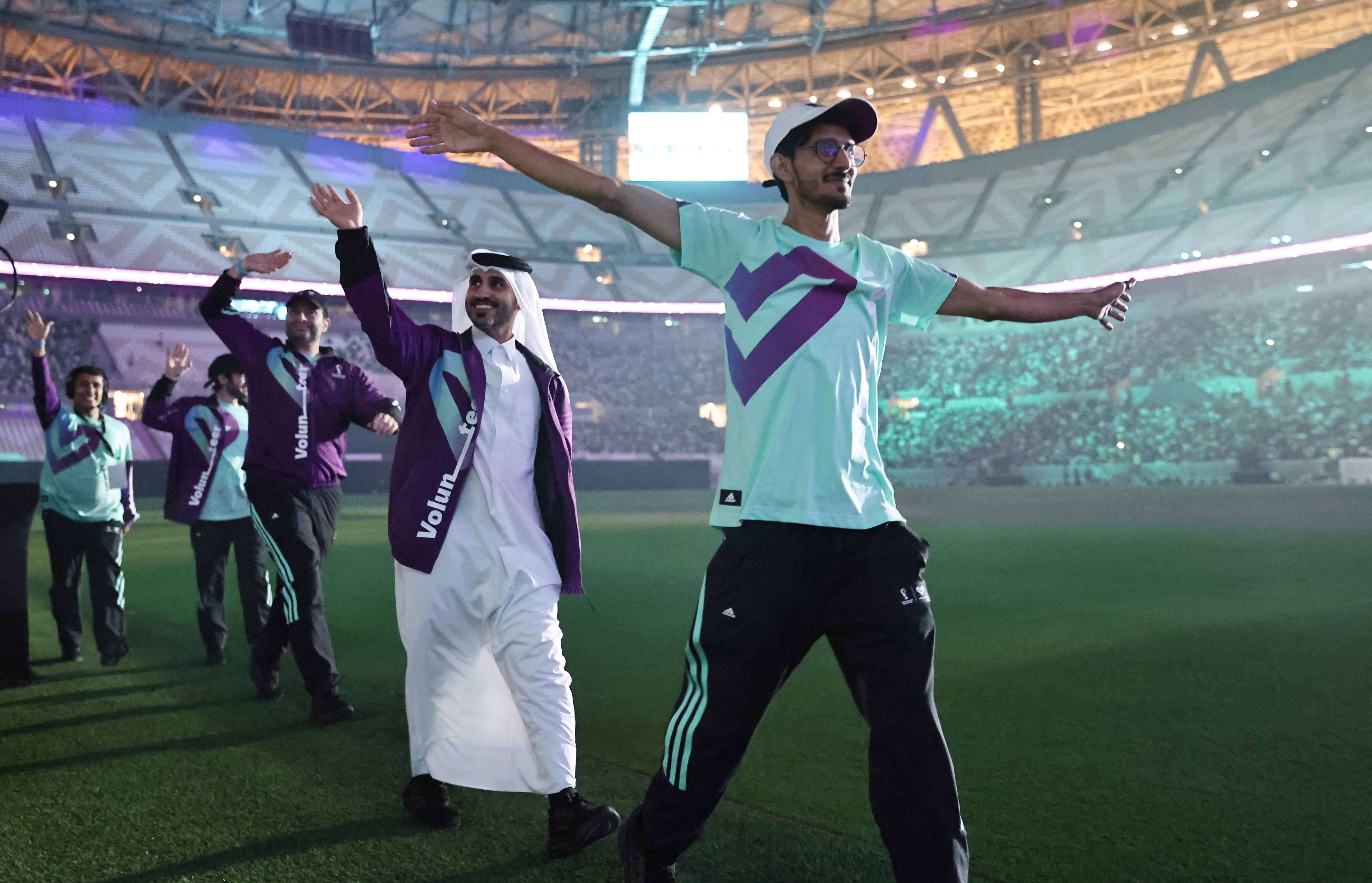 Unveiling of uniforms for Volunteers during the orientation event for the World Cup Qatar 2022