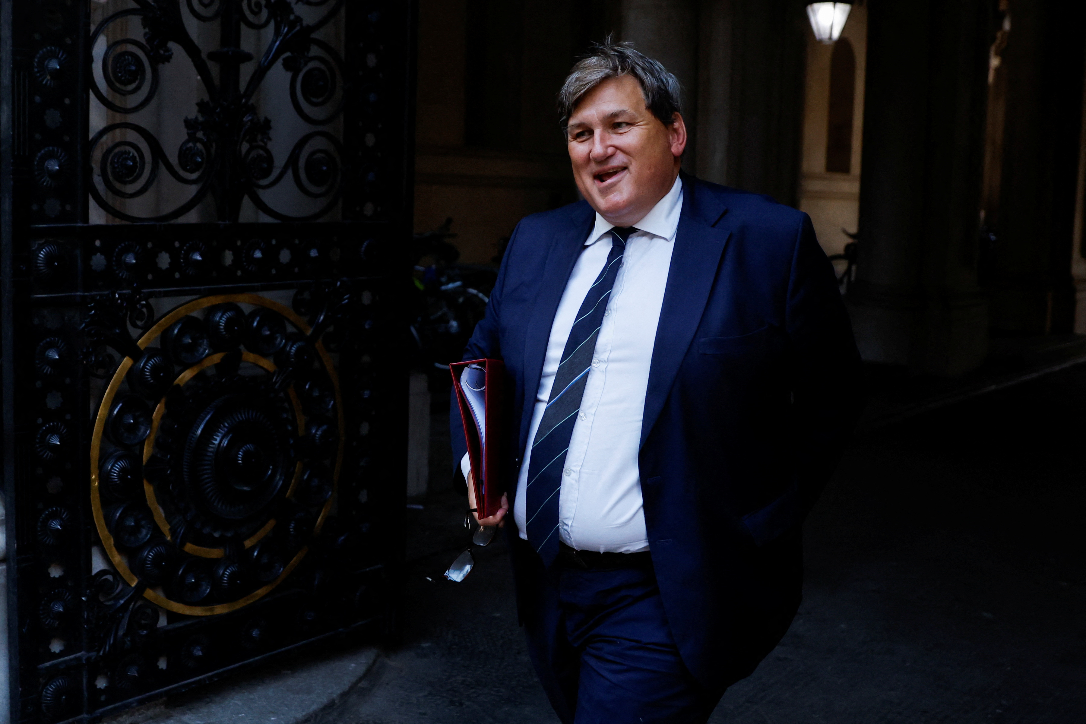 Education Secretary Kit Malthouse walks outside Number 10 Downing Street
