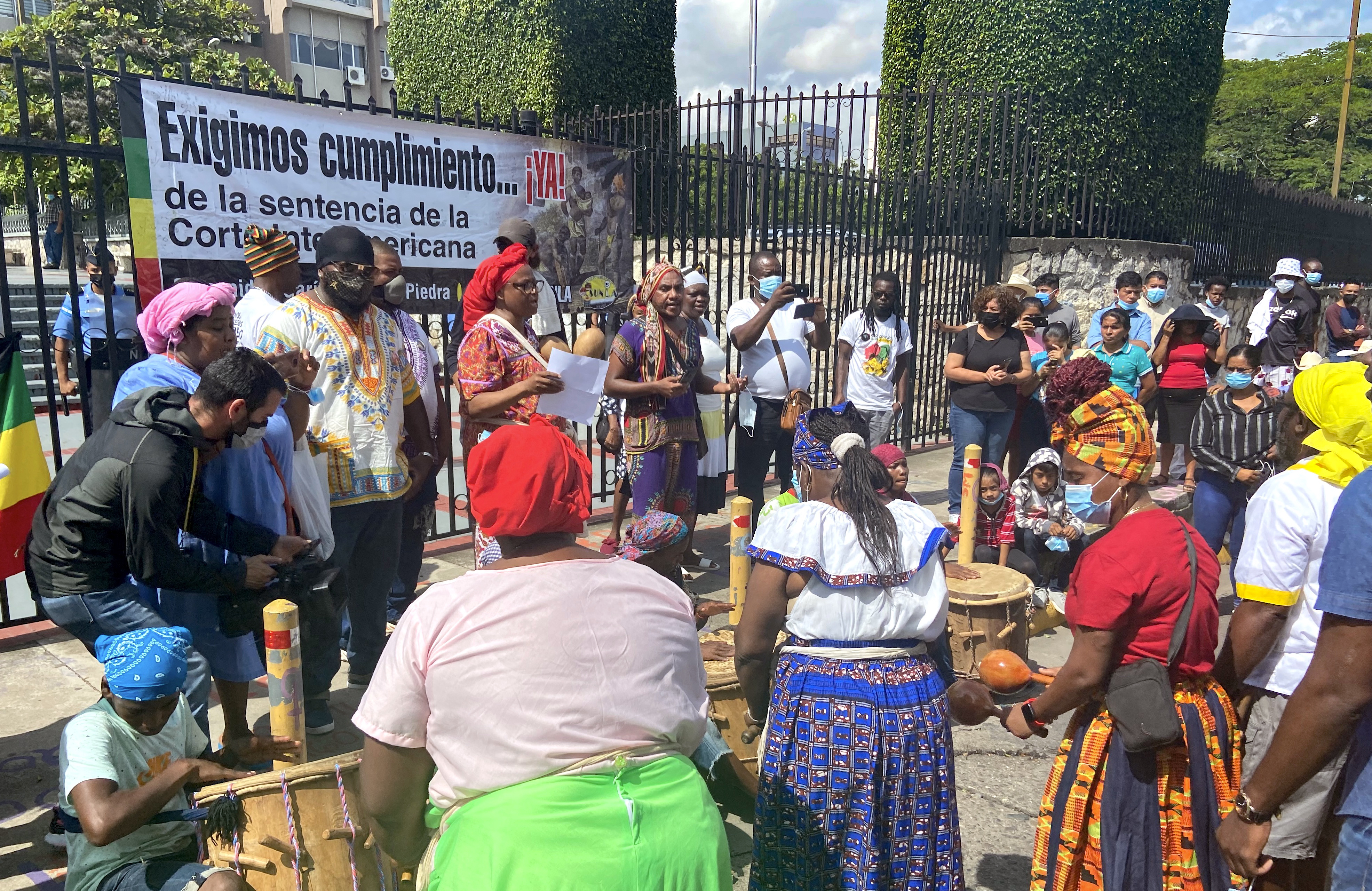 Protestors in Honduras