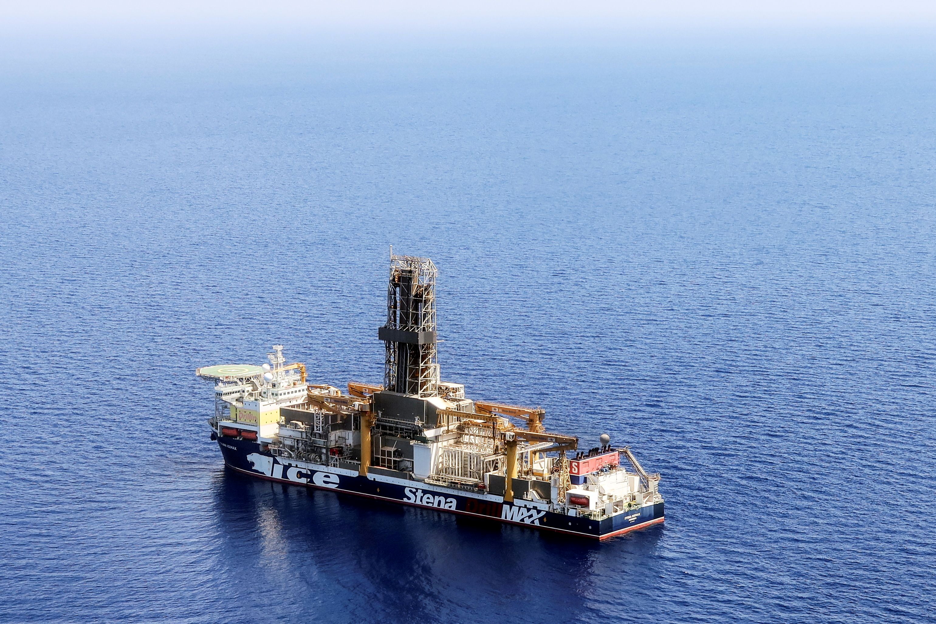 London-based Energean's drill ship begins drilling at the Karish natural gas field offshore Israel in the east Mediterranean May 9, 2022.