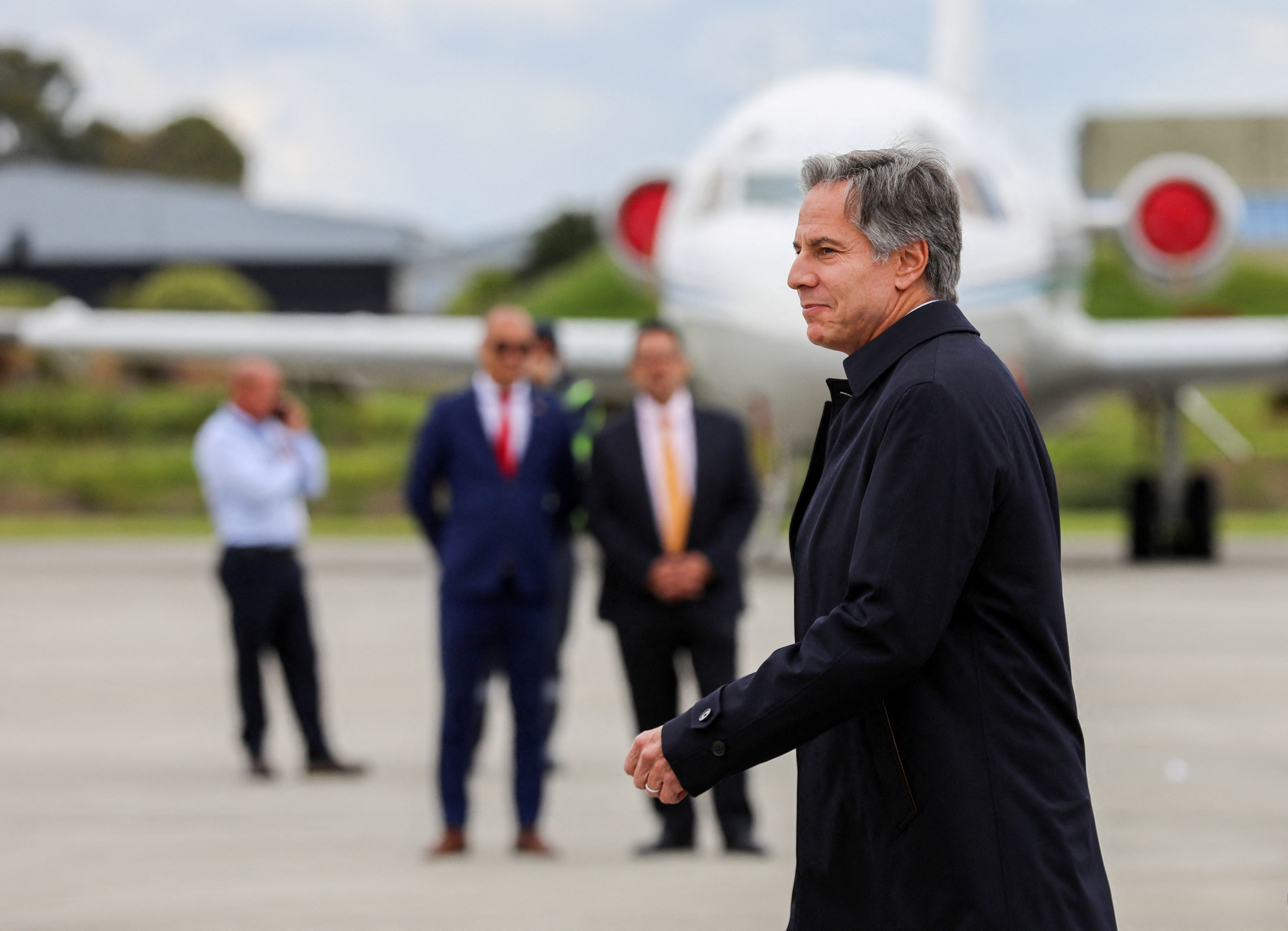 US Secretary of State Antony Blinken arrives in Bogota, Colombia
