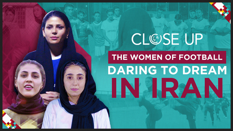 In Iran, women can’t enter stadiums as spectators, but these Afghan sisters dream of a spot on the sidelines as coaches.