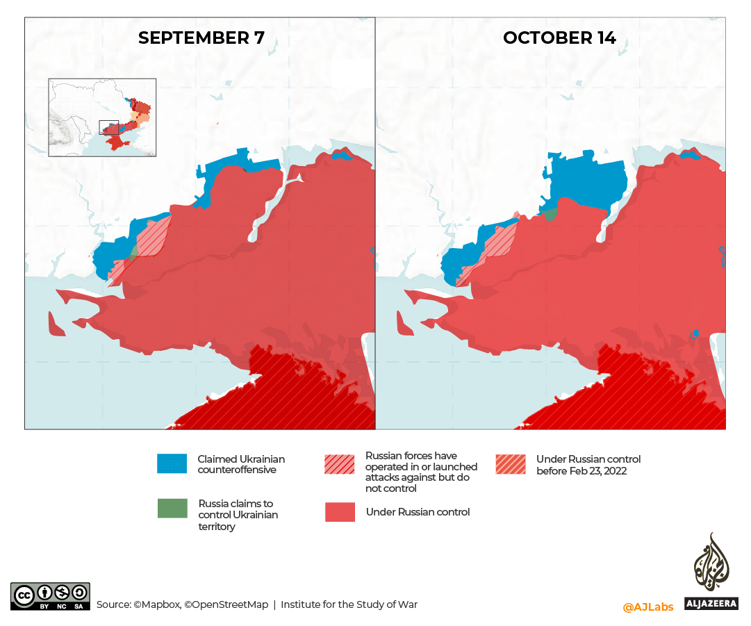 INTERACTIVE - KHERSON COUNTEROFFENSIVE TIMELINE 1