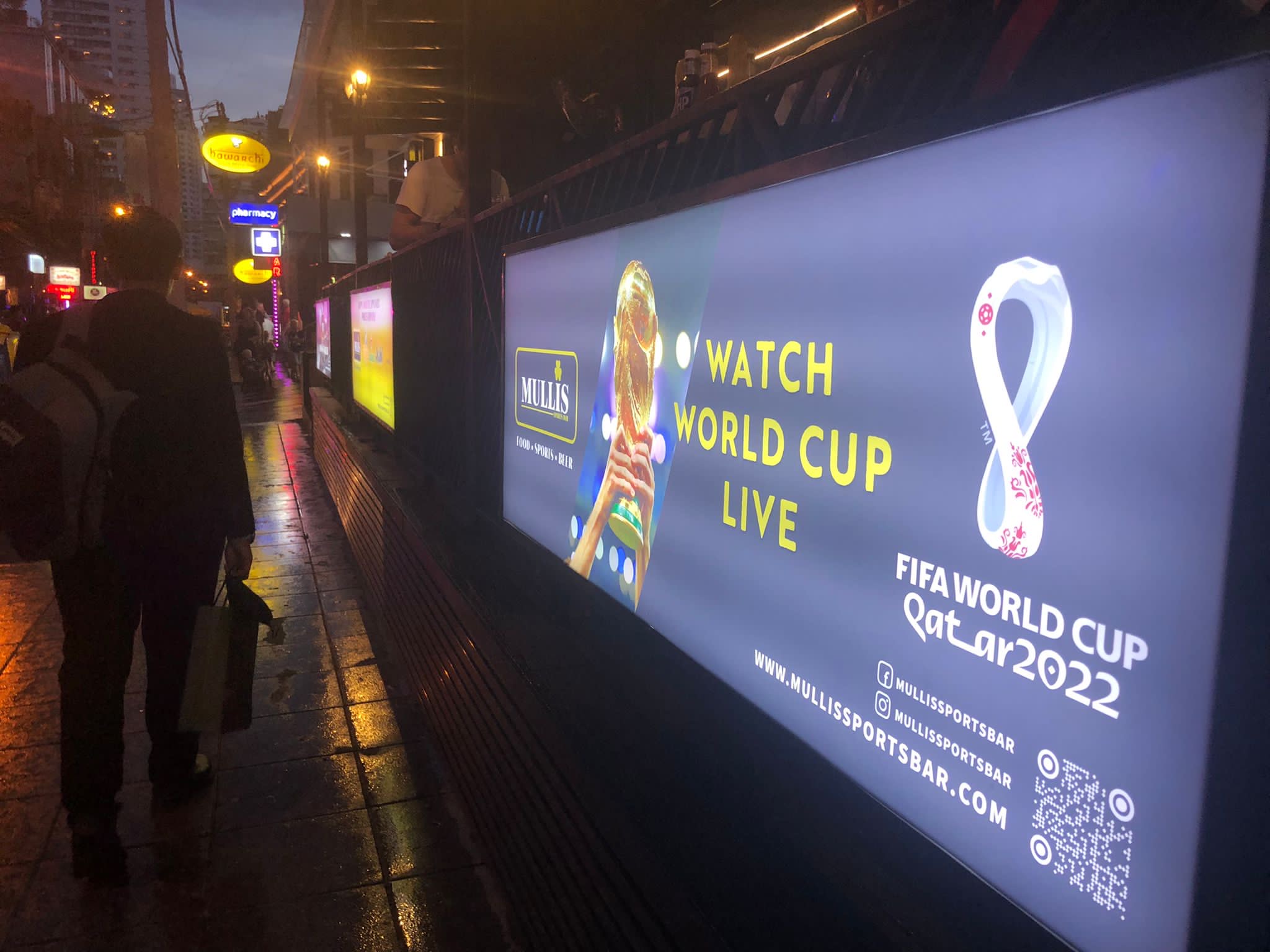 A billboard advertising the World Cup