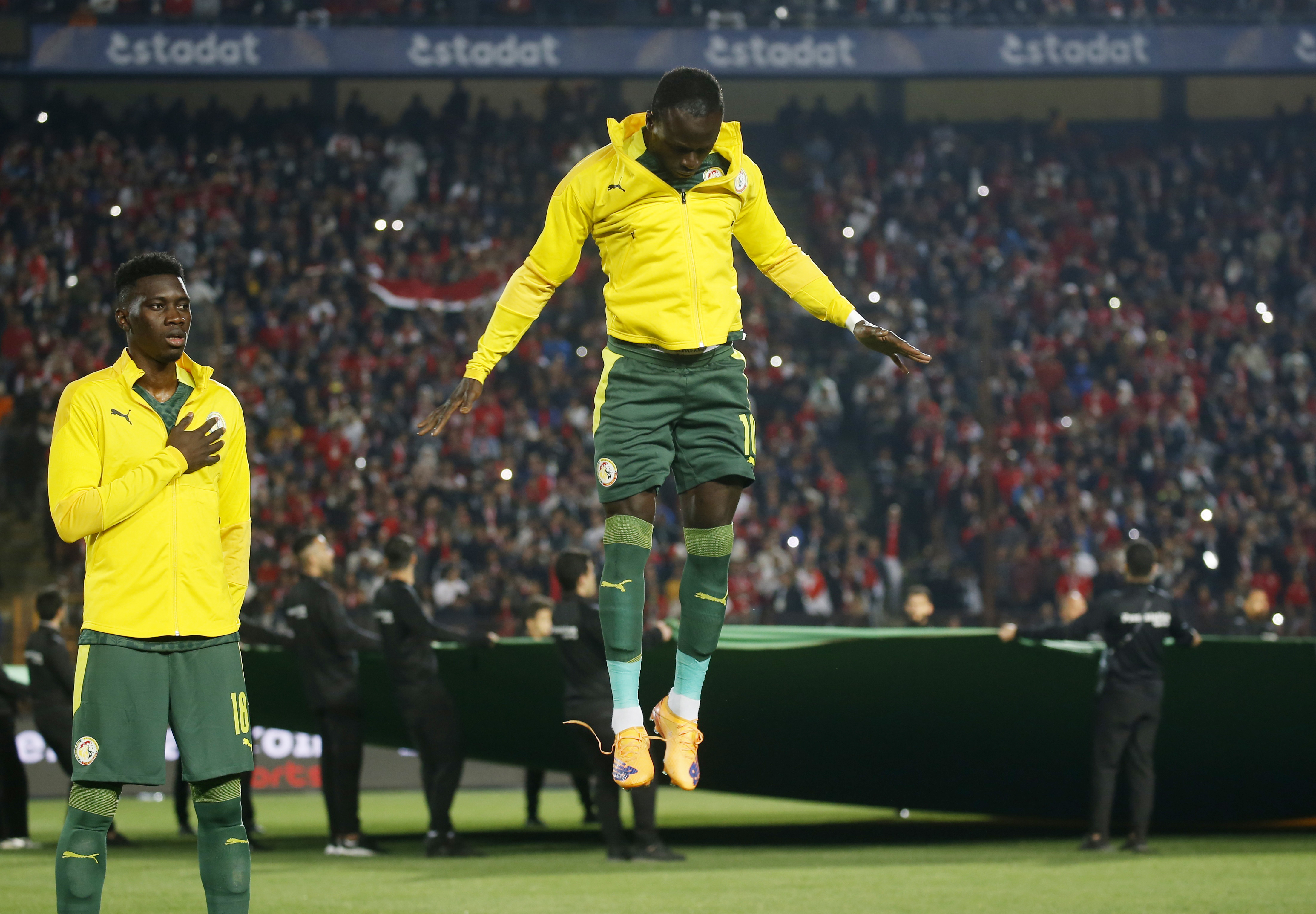 Watford favourite Ismaila Sarr (L) will support star striker Sadio Mane in Senegal’s attack