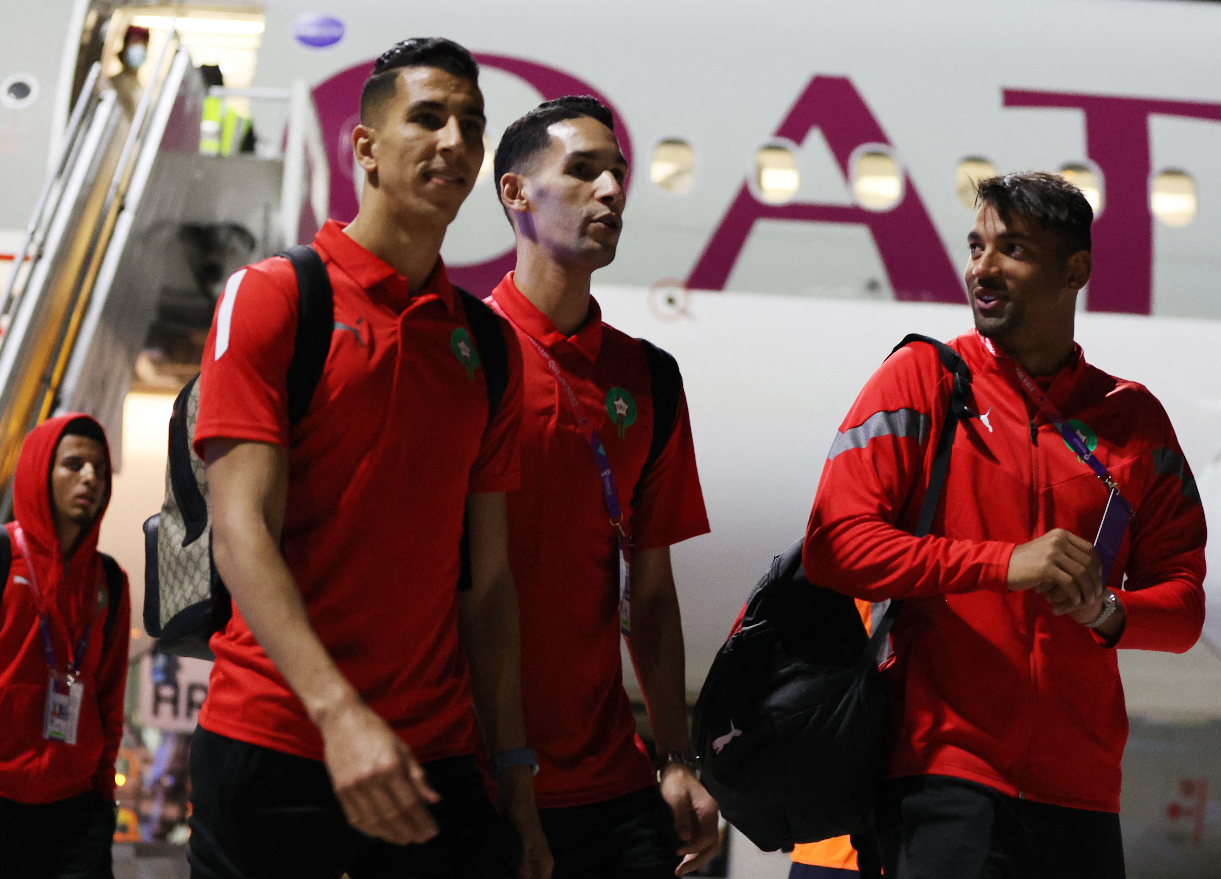Morocco team arrives in Doha