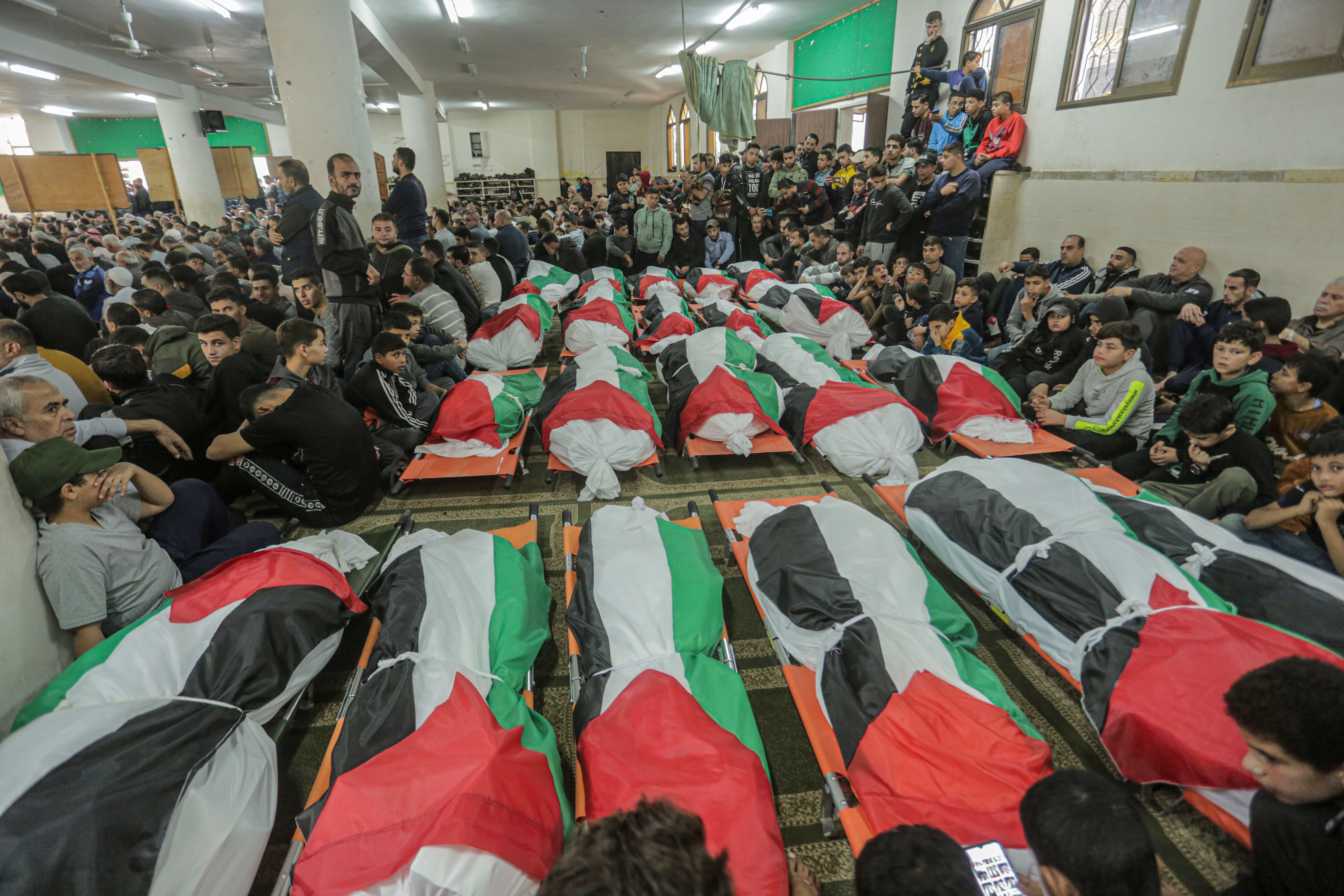 Bodies of dead victims