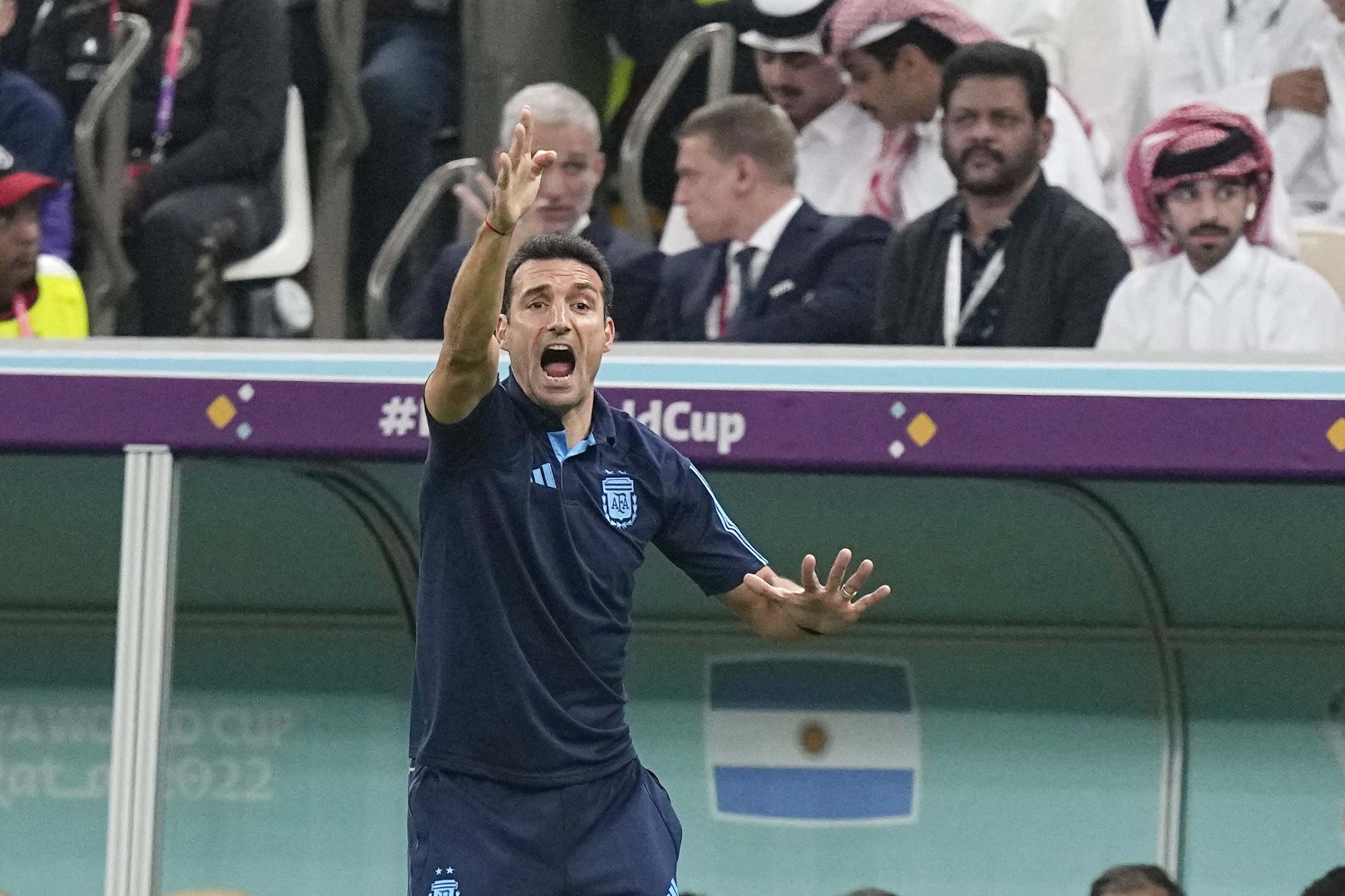Argentina's head coach Lionel Scaloni