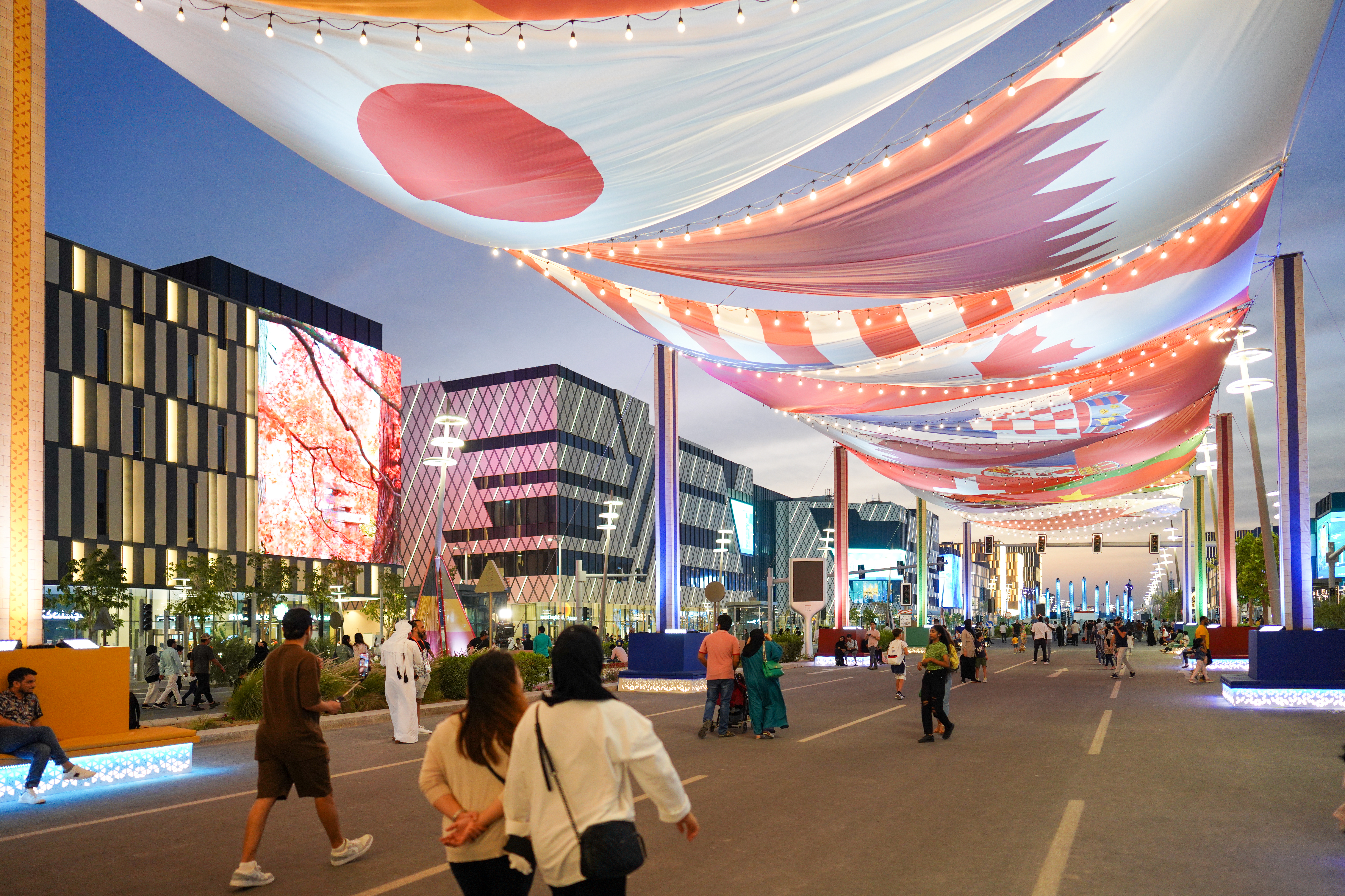 Flags of the World Cup participating countries