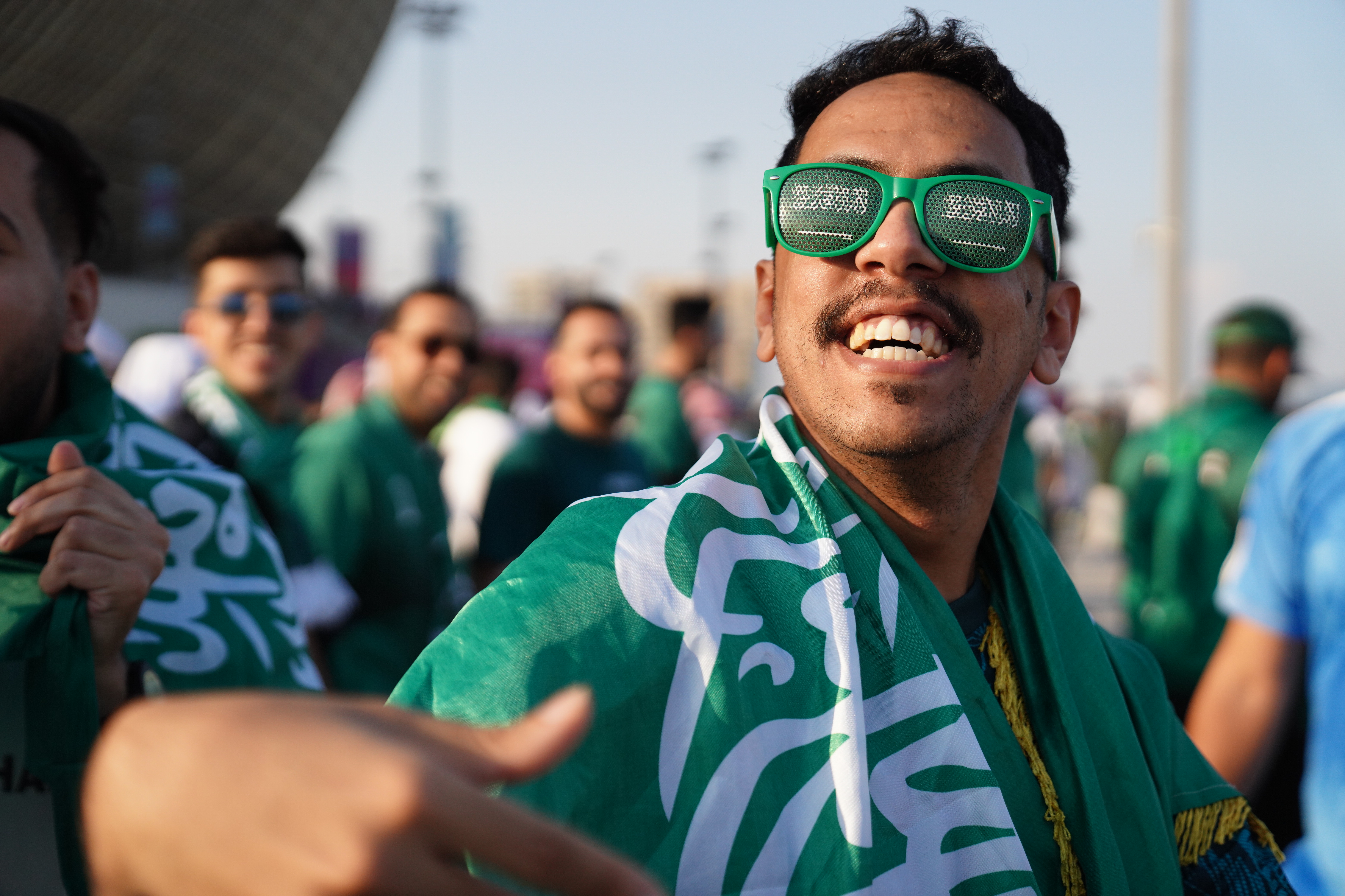 Saudi fans celebrate