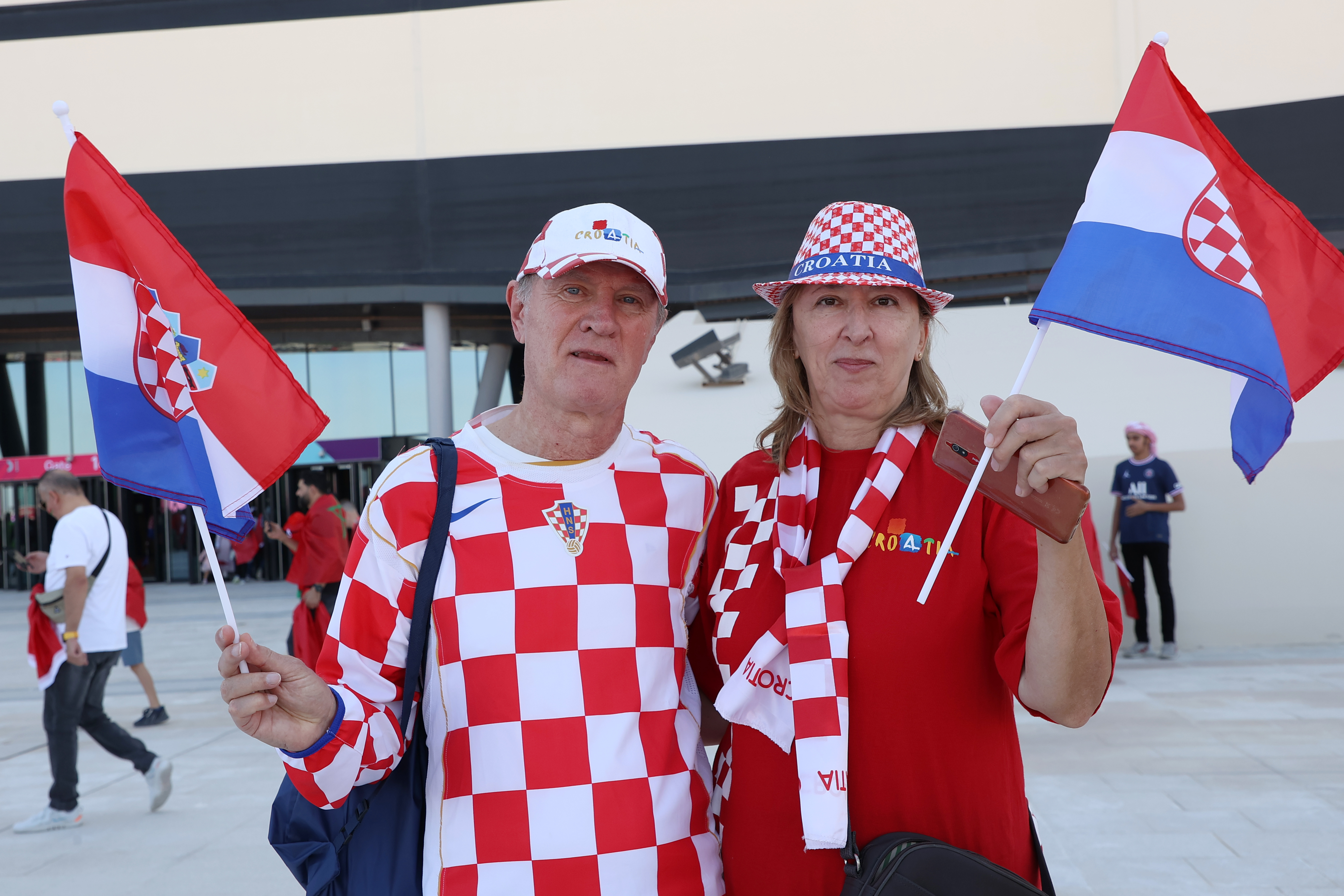 Fans arrive at Al Bayt stadium ahead of Morocco vs Croatia, Group C, FIFA World Cup 2022, November 23, Qatar [Showkat Shafi/ Al Jazeera]